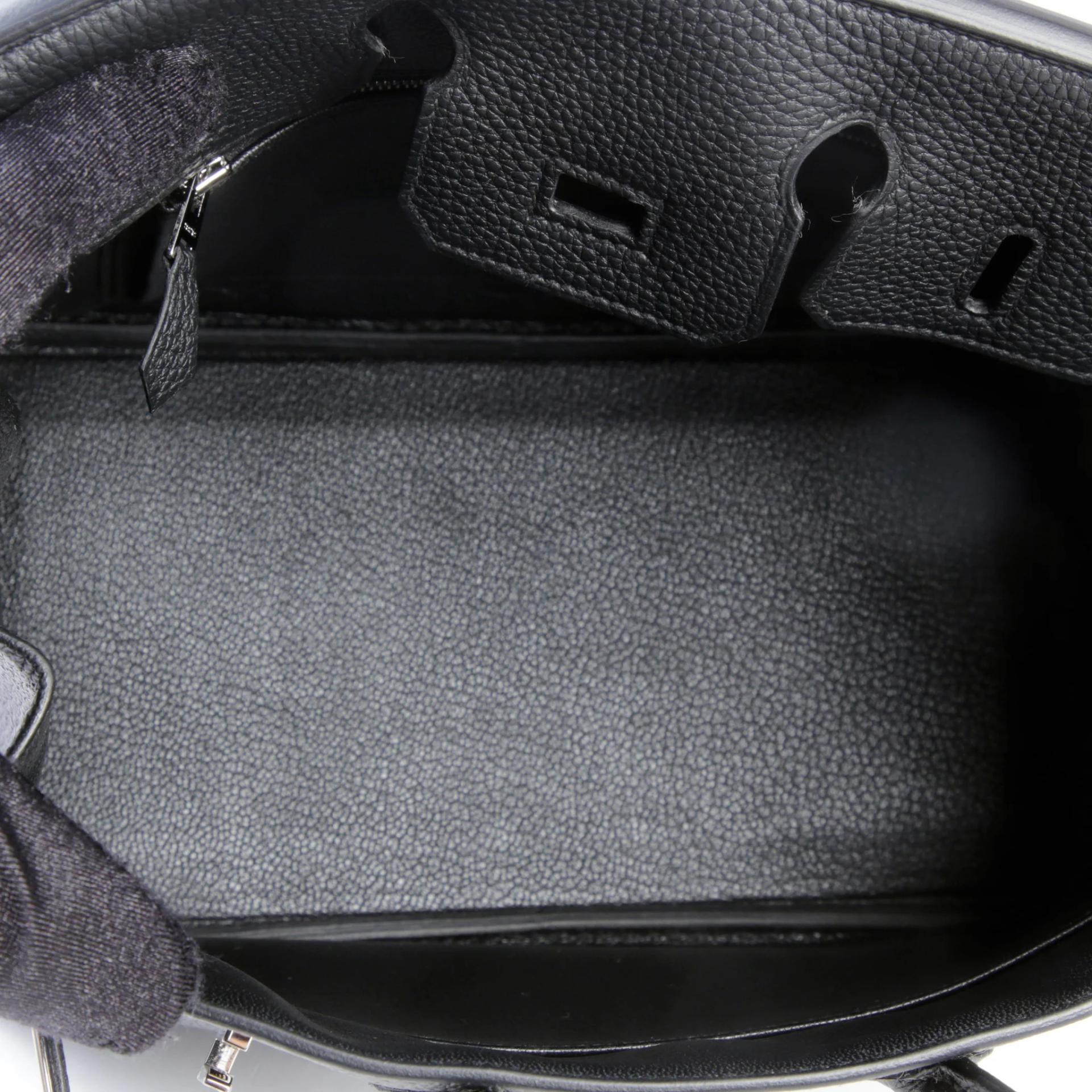 Brand New ( Rank N ) HERMÈS Birkin 25 Noir (89) Togo Palladium hardware G (2026) - 10