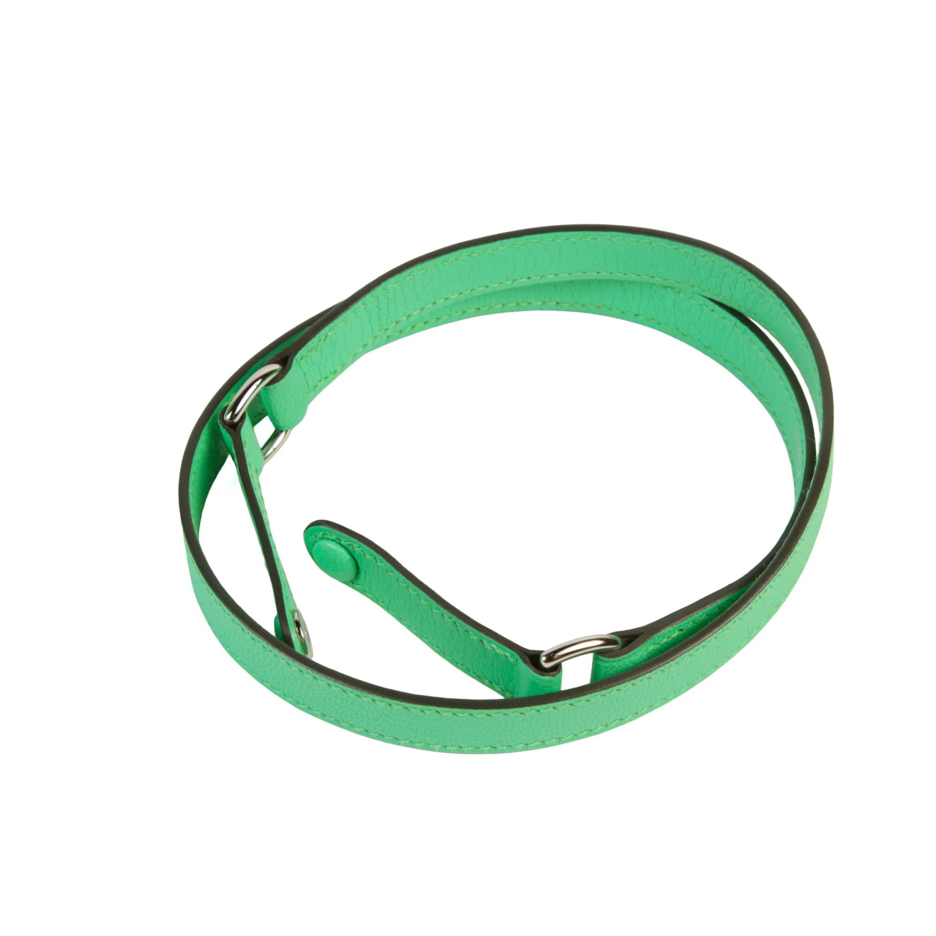 Excellent ( Rank SA ) HERMÈS Limited Edition Kelly Elan Vert Comics (0Z) Chevre Ostrich feather Palladium hardware B (2023) - 9