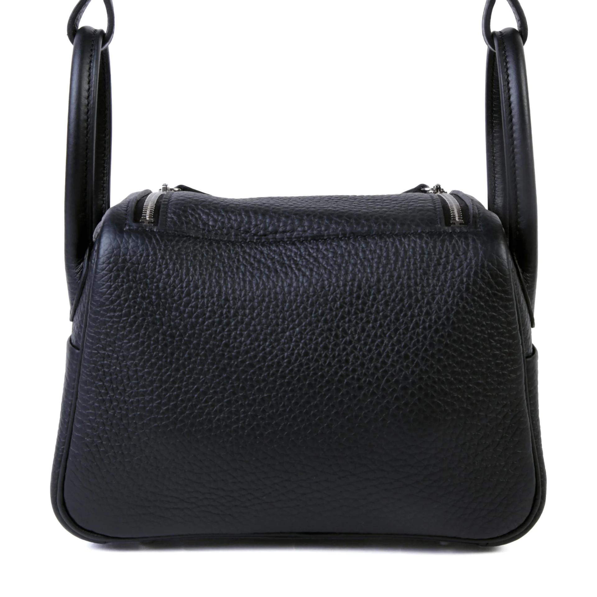 Brand New ( Rank N ) HERMÈS Mini Lindy II Noir (89) Clemence Palladium hardware G (2026) - 2