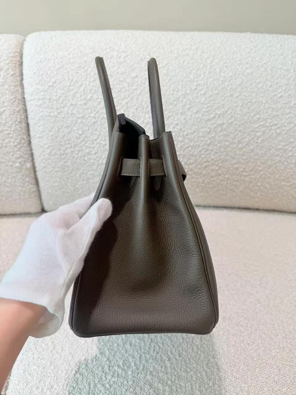 ランク N 新品 HERMÈS エルメス バーキン30 ヴェールローデン (V8) トゴ シルバー金具 G刻印 (2026) - 11