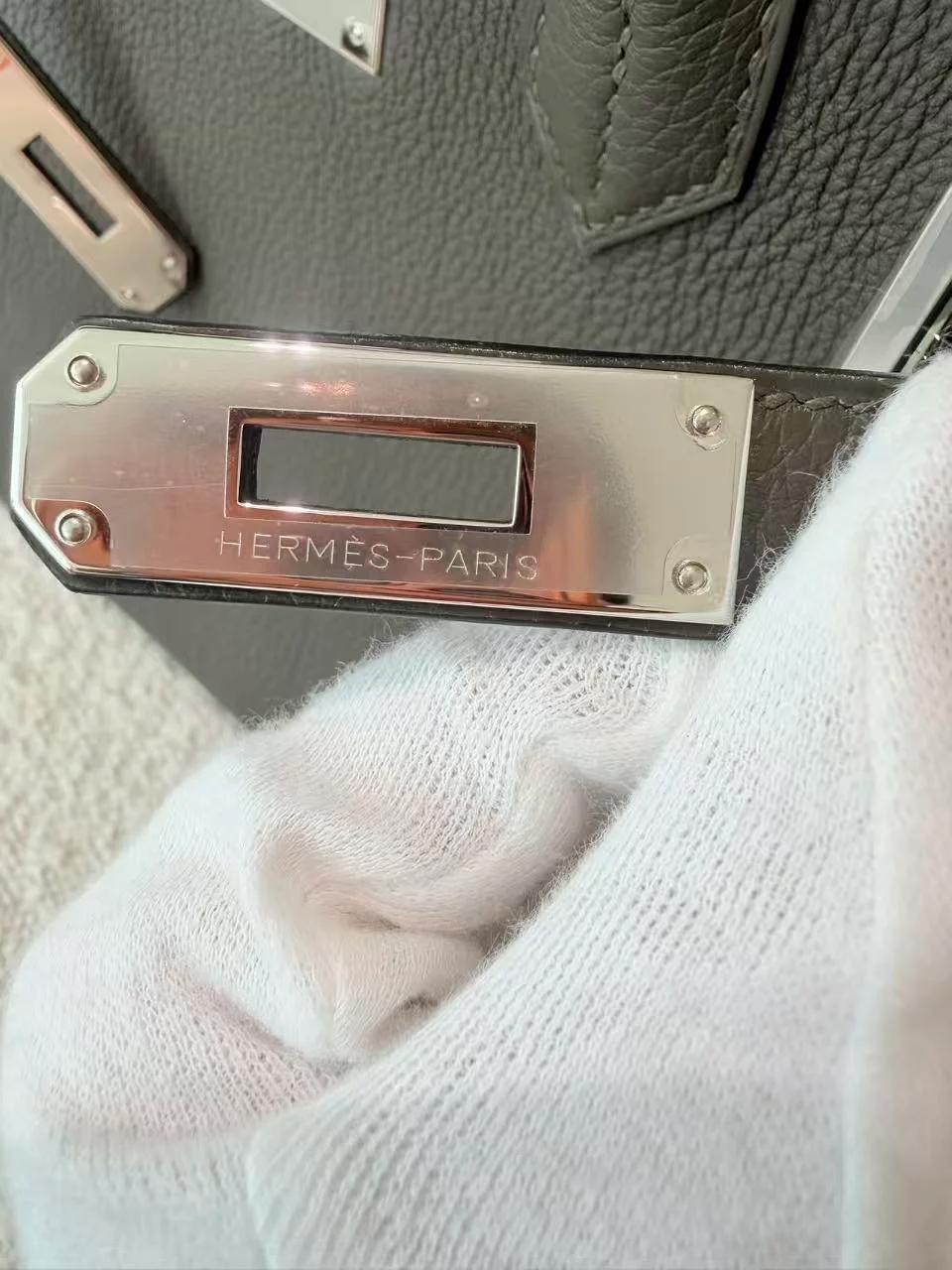 ランク N 新品 HERMÈS エルメス バーキン30 ヴェールローデン (V8) トゴ シルバー金具 G刻印 (2026) - 18