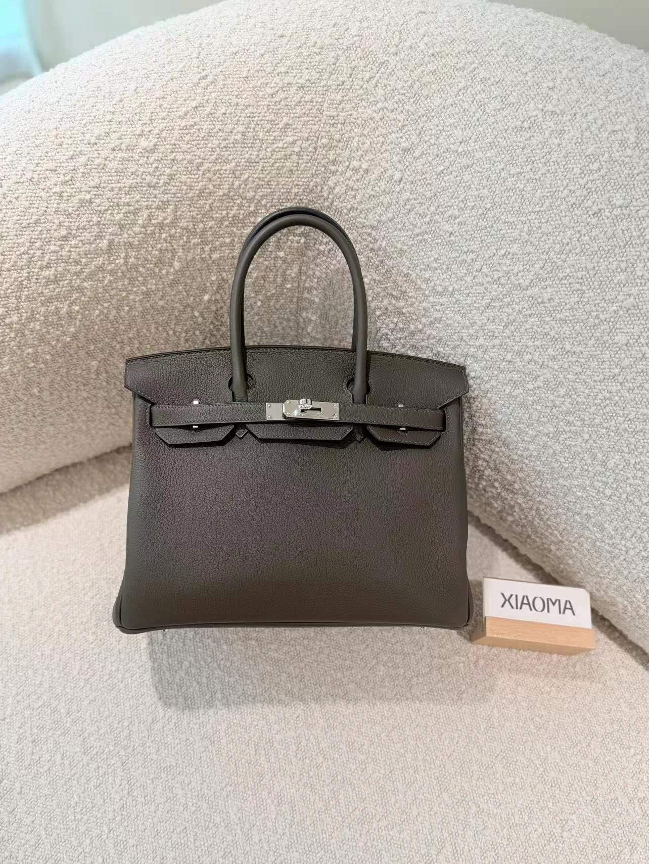 ランク N 新品 HERMÈS エルメス バーキン30 ヴェールローデン (V8) トゴ シルバー金具 G刻印 (2026) - 3