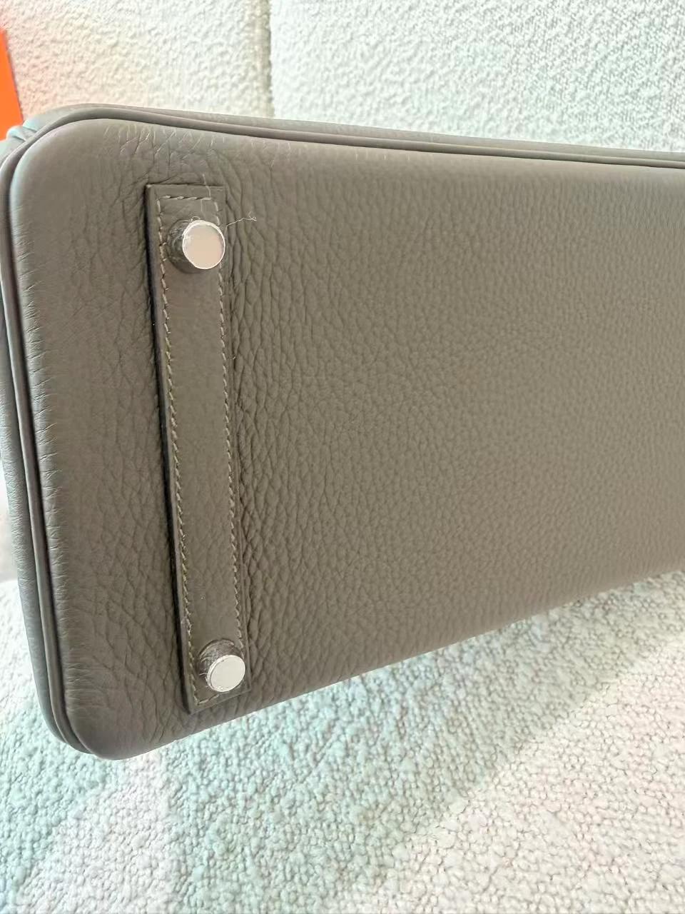 ランク N 新品 HERMÈS エルメス バーキン30 ヴェールローデン (V8) トゴ シルバー金具 G刻印 (2026) - 15