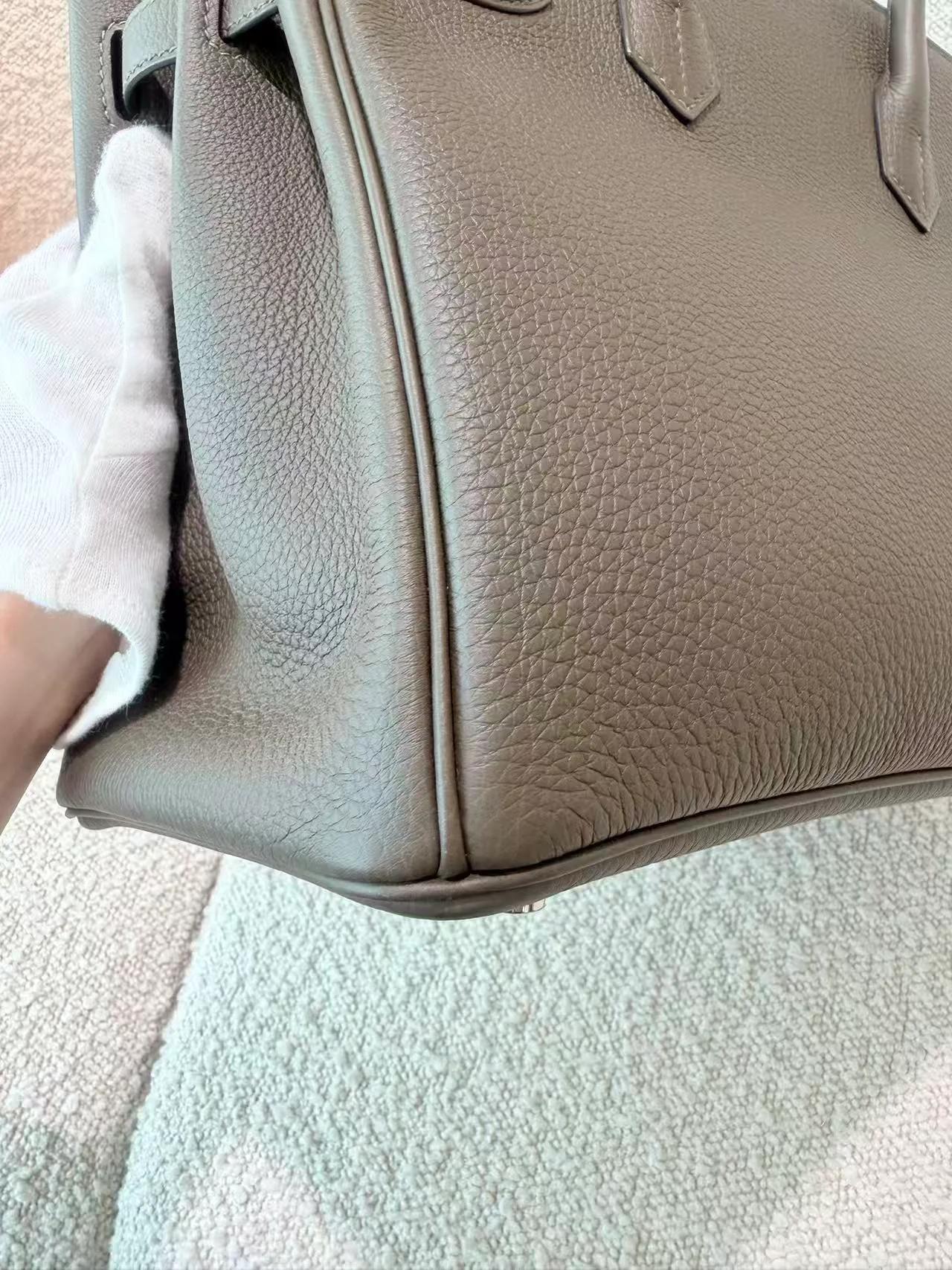 ランク N 新品 HERMÈS エルメス バーキン30 ヴェールローデン (V8) トゴ シルバー金具 G刻印 (2026) - 10
