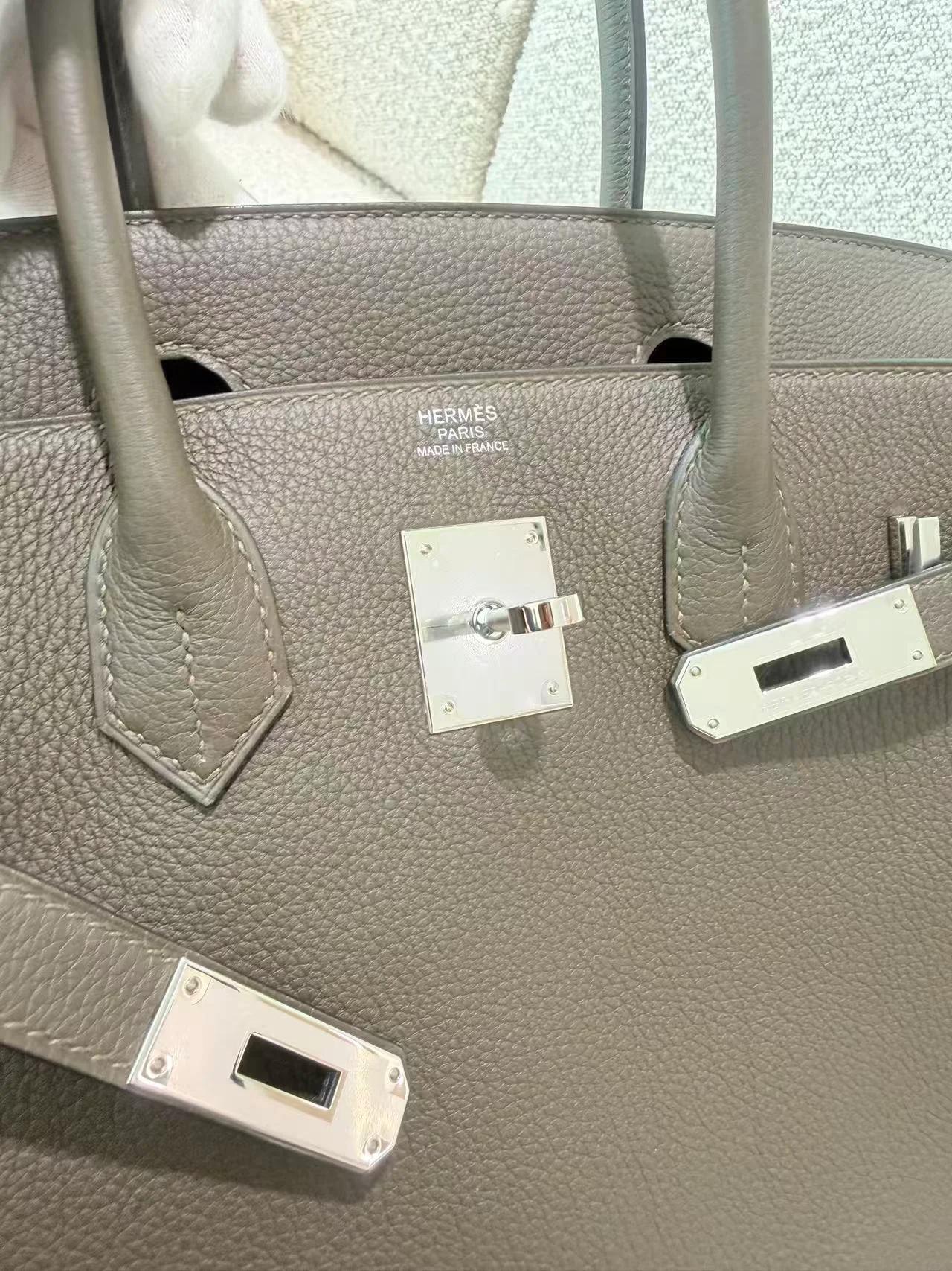 ランク N 新品 HERMÈS エルメス バーキン30 ヴェールローデン (V8) トゴ シルバー金具 G刻印 (2026) - 19