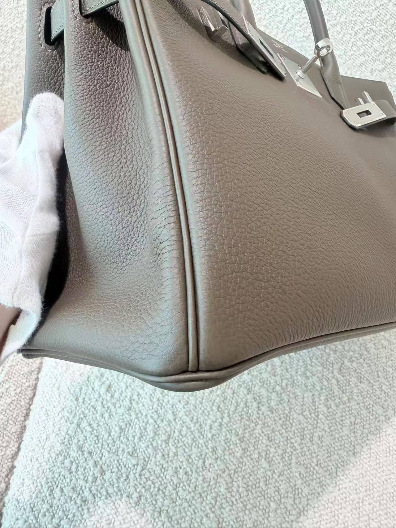ランク N 新品 HERMÈS エルメス バーキン30 ヴェールローデン (V8) トゴ シルバー金具 G刻印 (2026) - 8
