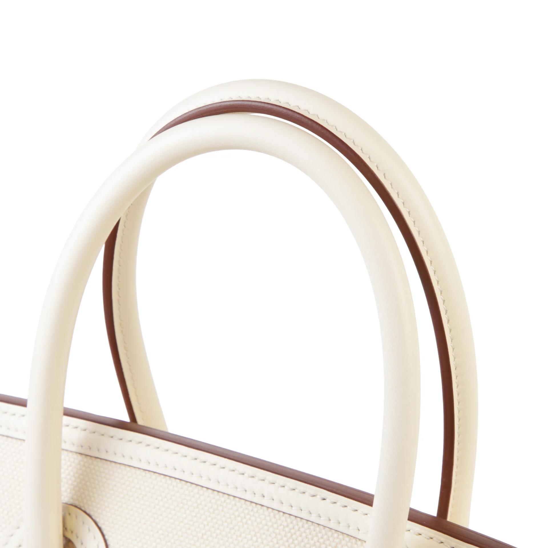 ランク NS 未使用品 HERMÈS エルメス 限定品 バーキン35 カーゴ ナタ (I2) トワルゴエラン スイフト シルバー金具 Z刻印 (2021) - 3