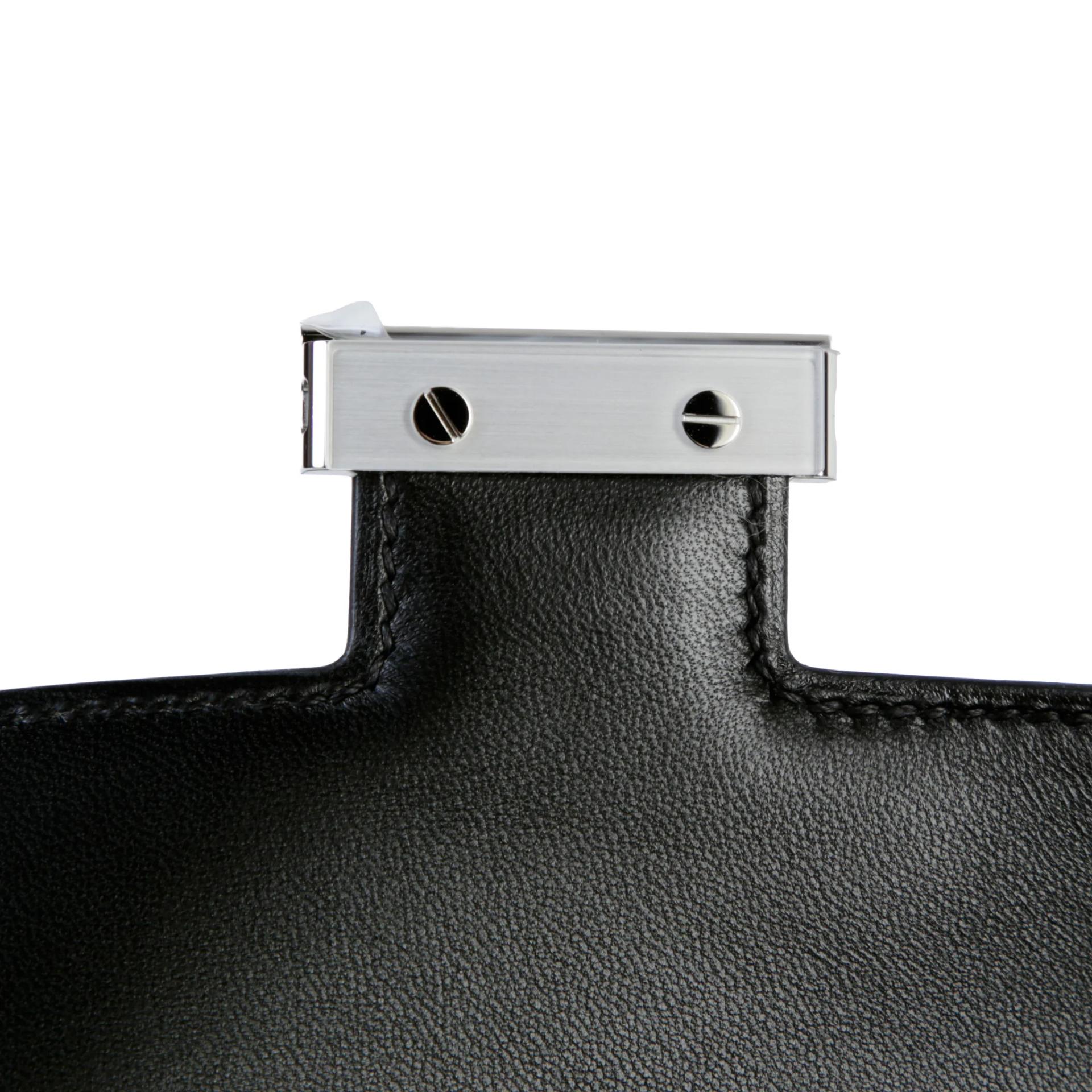 Brand New ( Rank N ) HERMÈS Constance Elan Noir (89) Epsom Palladium hardware G (2026) - 9