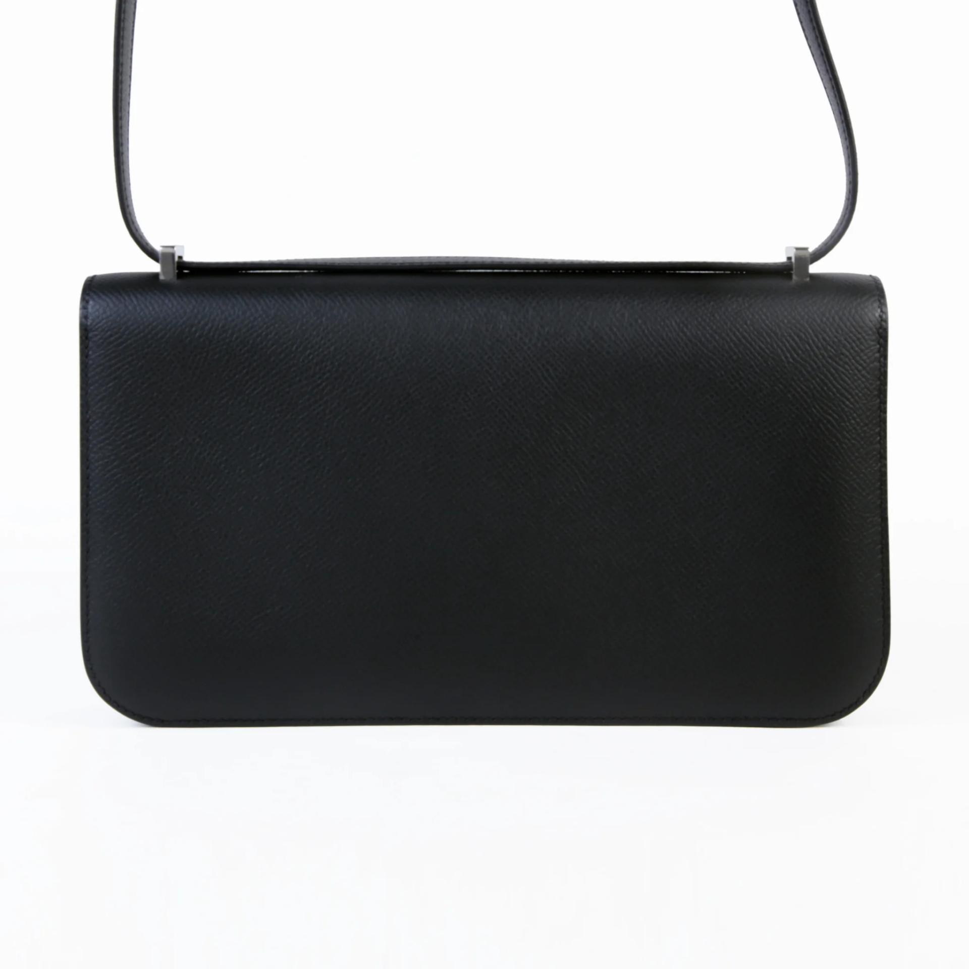 Brand New ( Rank N ) HERMÈS Constance Elan Noir (89) Epsom Palladium hardware G (2026) - 2