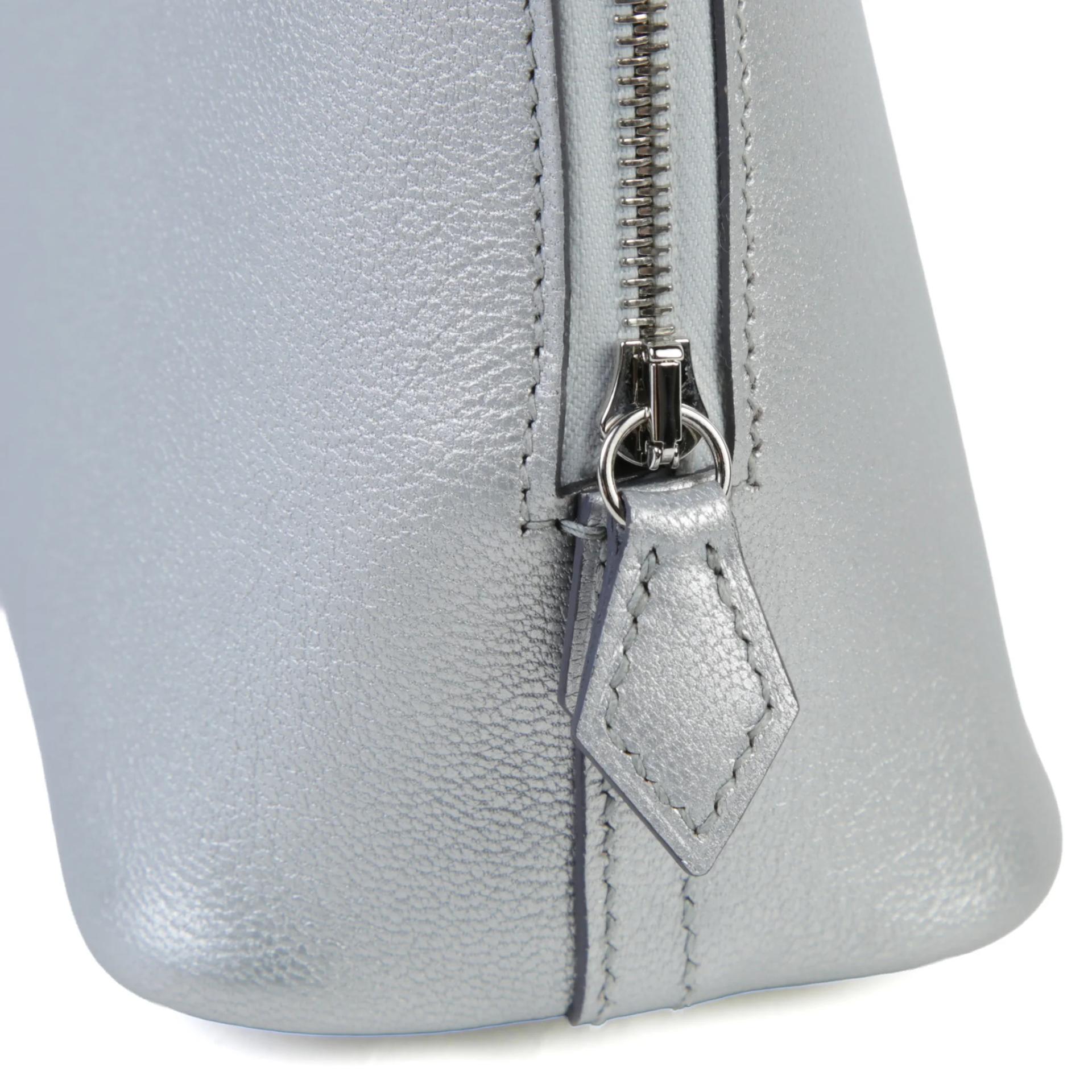 ランク N 新品 HERMÈS エルメス ボリード1923 ミニ アルジャン (05) シェーブルシャムキラ シルバー金具 G刻印 (2026) - 8