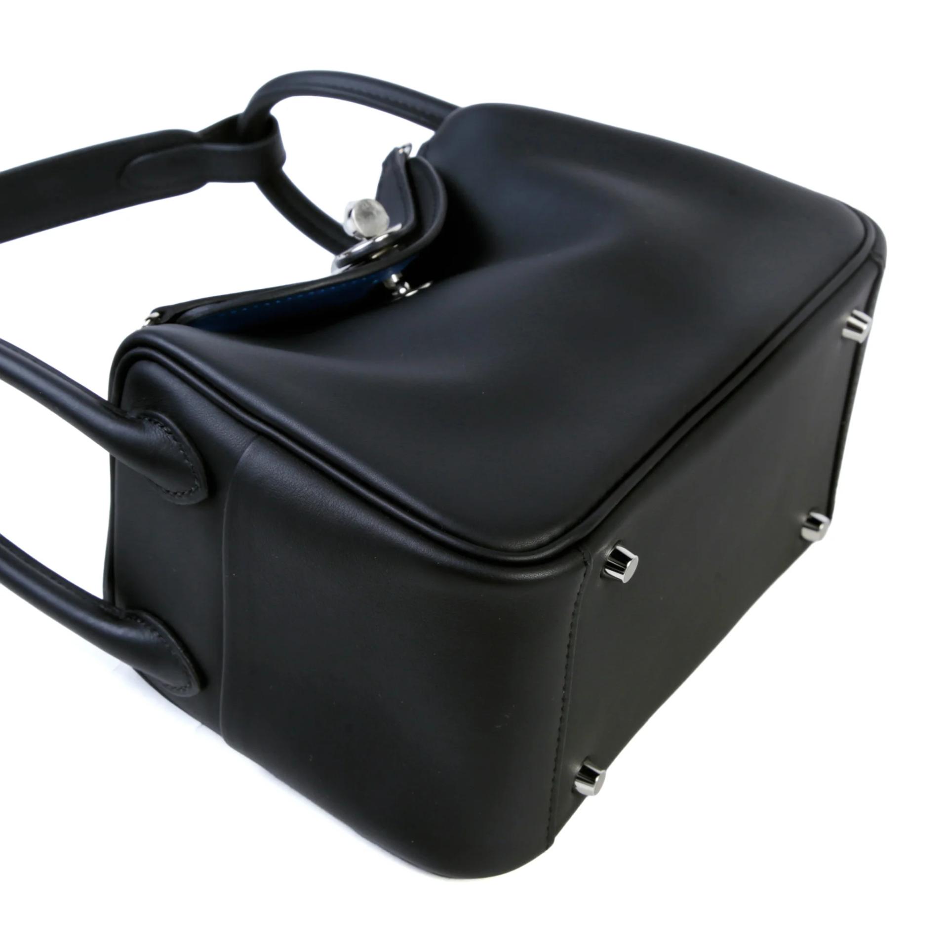 ランク N 新品 HERMÈS エルメス ミニリンディ2 ヴェルソ ブラック (89) ブルータイ (P5) スイフト シルバー金具 K刻印 (2025) - 4