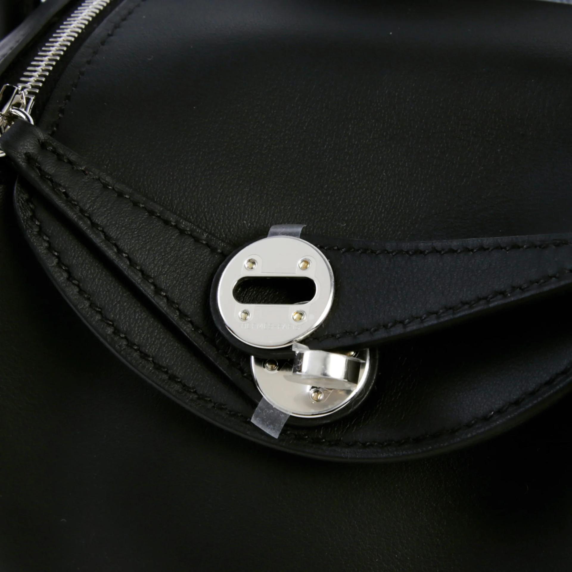 ランク N 新品 HERMÈS エルメス ミニリンディ2 ヴェルソ ブラック (89) ブルータイ (P5) スイフト シルバー金具 K刻印 (2025) - 8