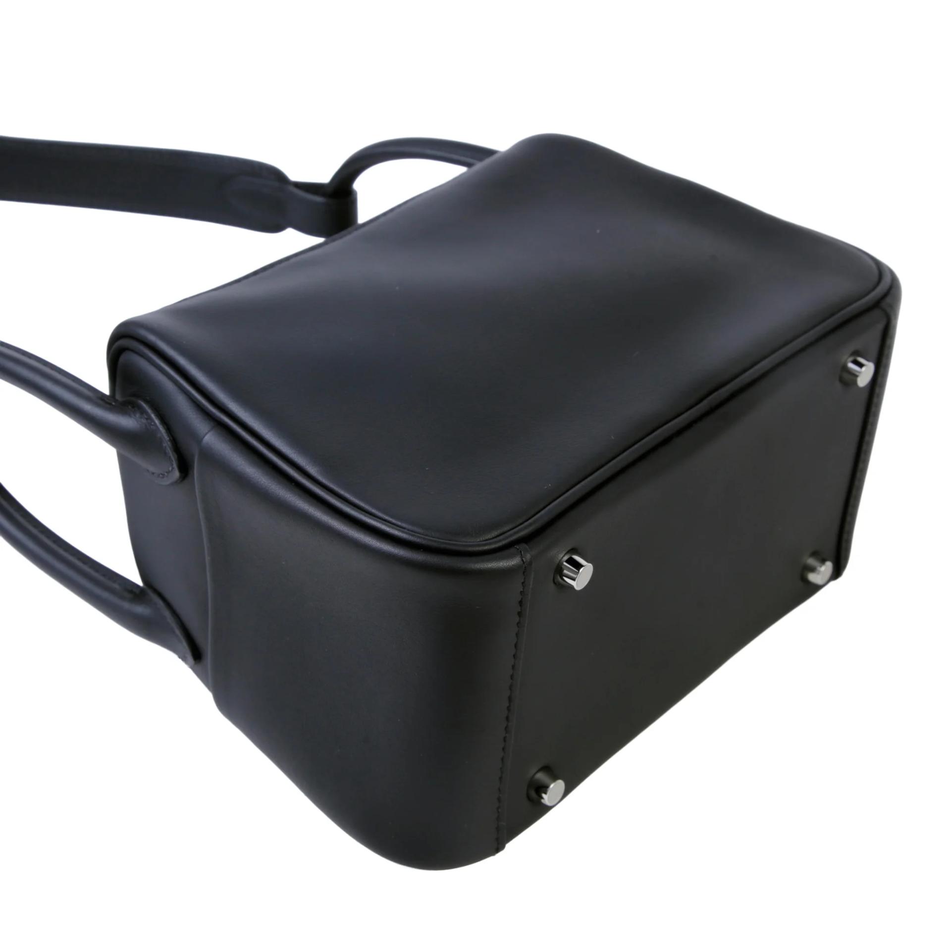 ランク N 新品 HERMÈS エルメス ミニリンディ2 ヴェルソ ブラック (89) ブルータイ (P5) スイフト シルバー金具 K刻印 (2025) - 6