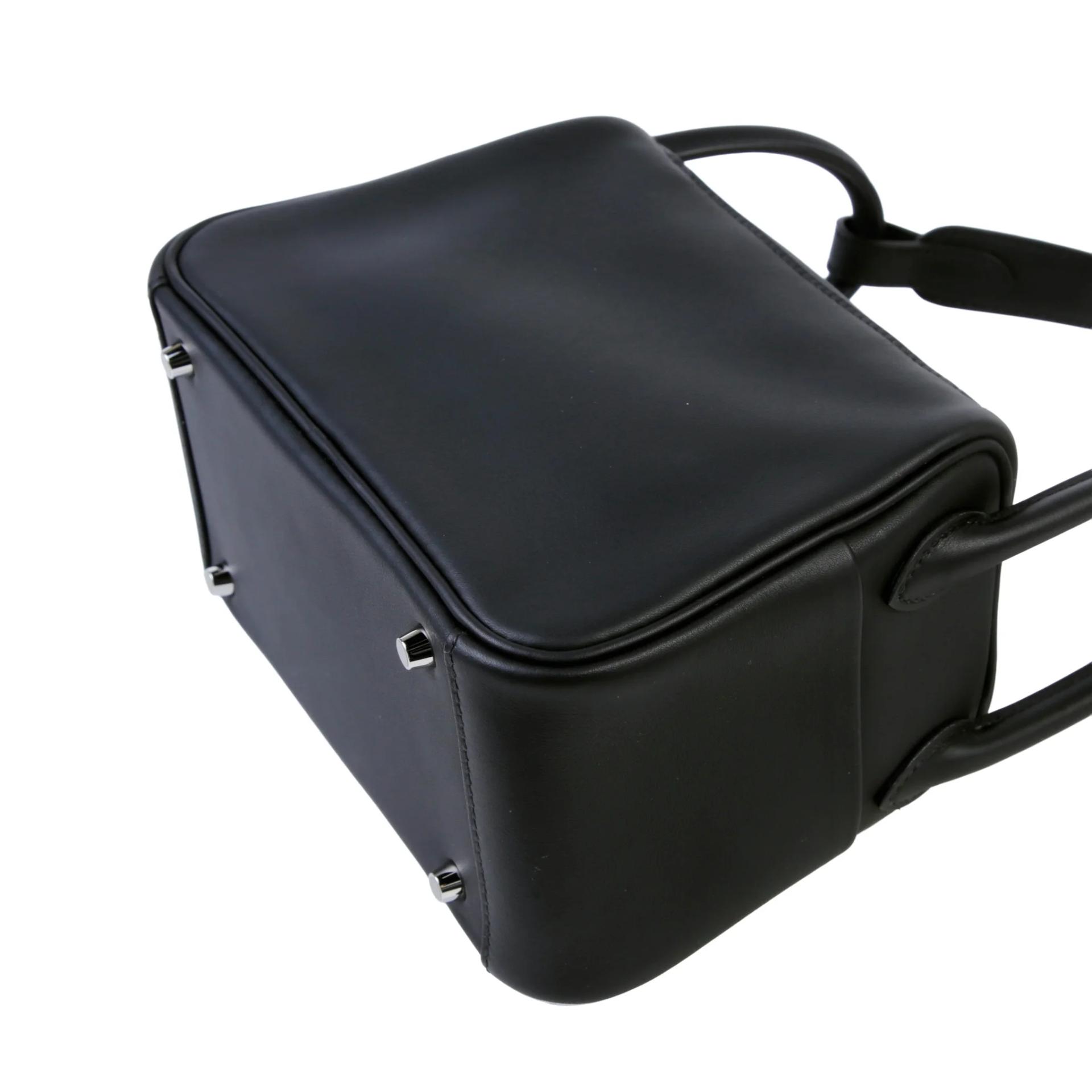 ランク N 新品 HERMÈS エルメス ミニリンディ2 ヴェルソ ブラック (89) ブルータイ (P5) スイフト シルバー金具 K刻印 (2025) - 7