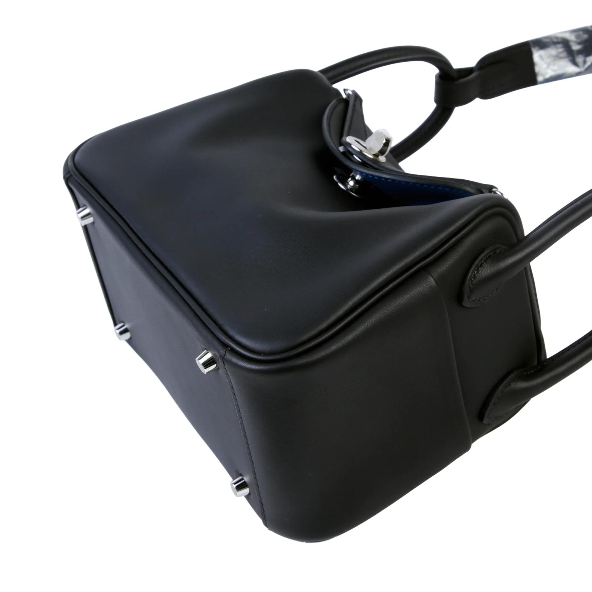 ランク N 新品 HERMÈS エルメス ミニリンディ2 ヴェルソ ブラック (89) ブルータイ (P5) スイフト シルバー金具 K刻印 (2025) - 5