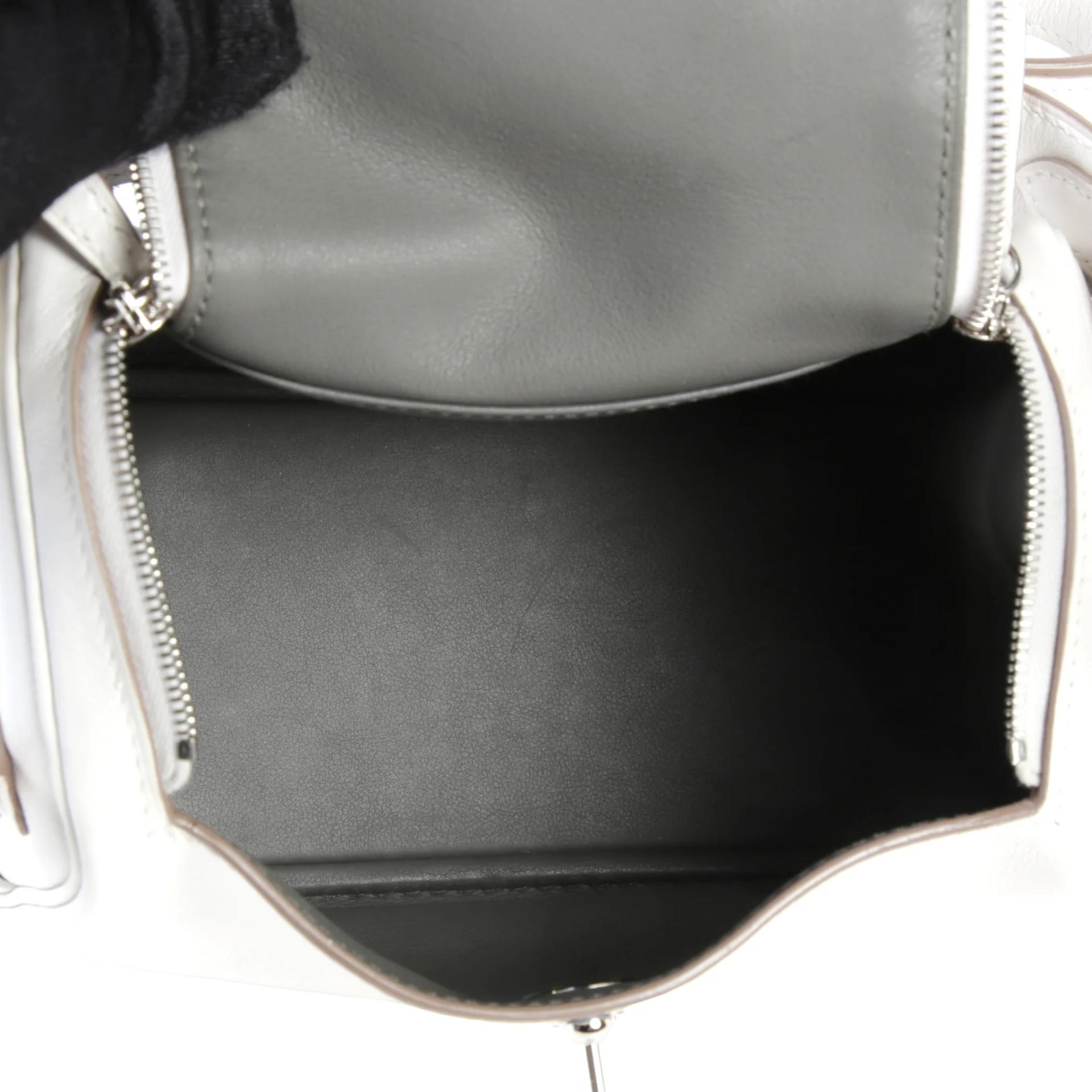 ランク A HERMÈS エルメス ミニリンディ ヴェルソ グリスパル (M4) グリメイヤー (0L) スイフト シルバー金具 B刻印 (2023) - 9