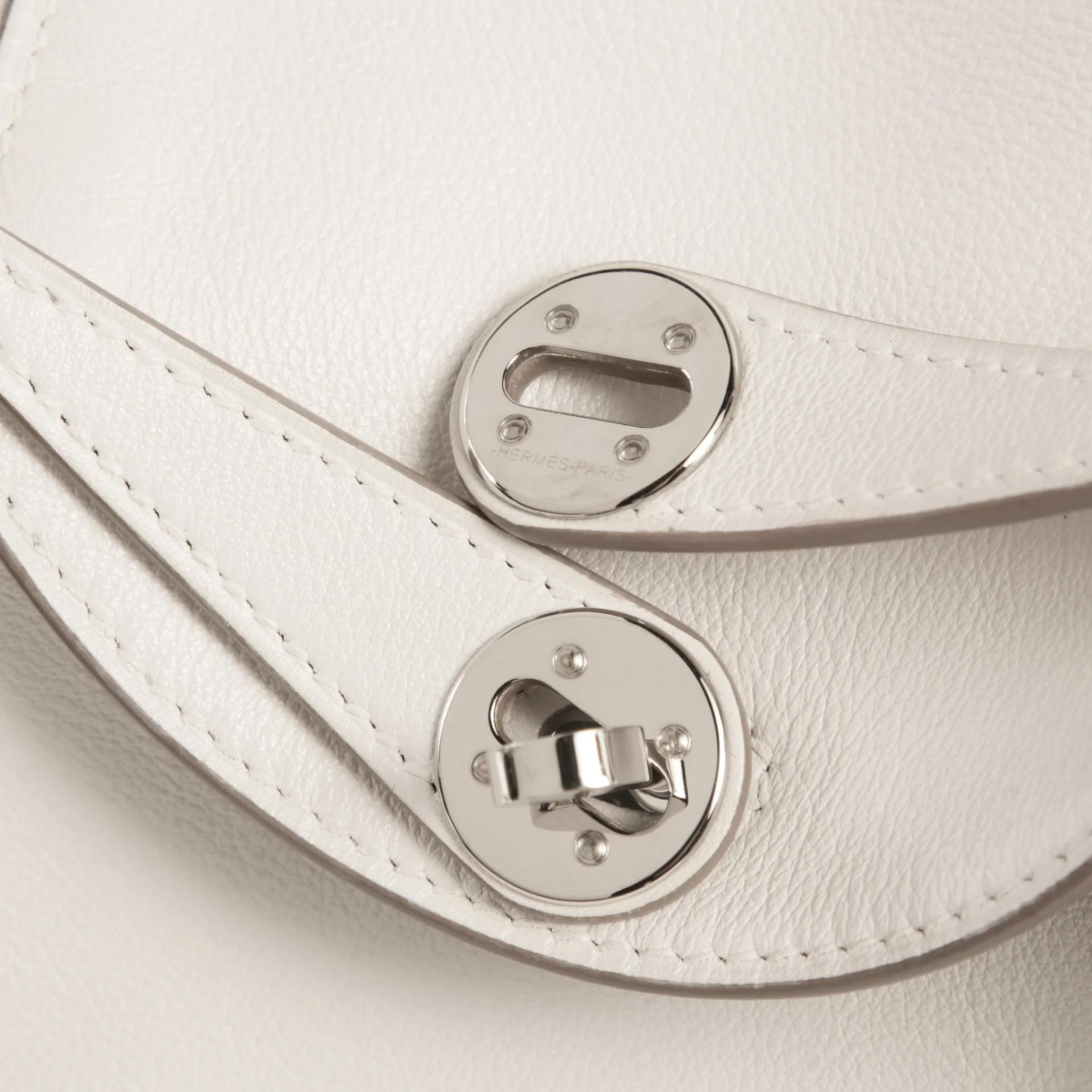 ランク A HERMÈS エルメス ミニリンディ ヴェルソ グリスパル (M4) グリメイヤー (0L) スイフト シルバー金具 B刻印 (2023) - 8