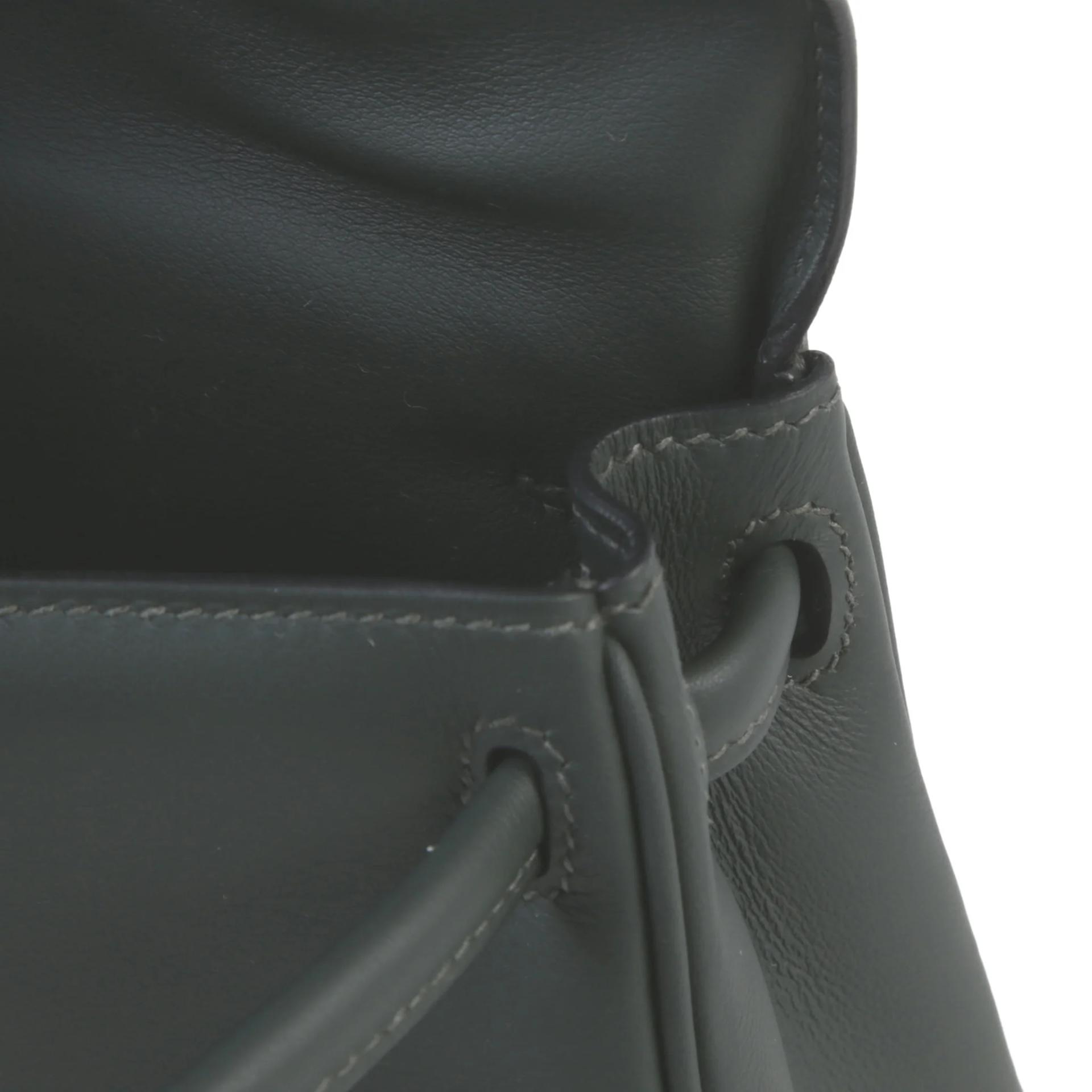 ランク NS 未使用品 HERMÈS エルメス 限定品 ケリードール ヴェールフォンセ (67) ヴェールペパーミント (N3) スイフト シャンパンゴールド金具 K刻印 (2025) - 9