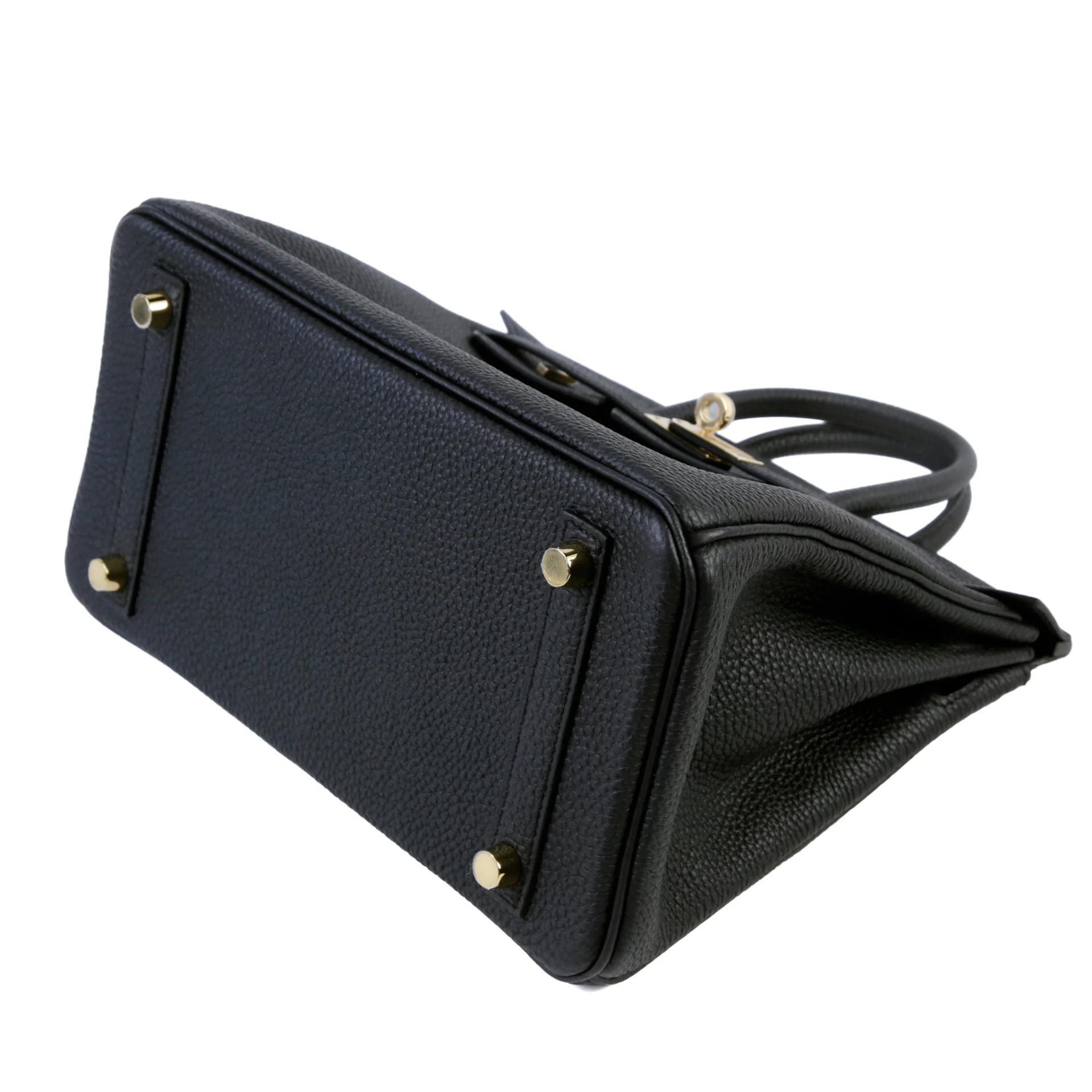 ランク N 新品 HERMÈS エルメス バーキン25 ブラック (89) トゴ シャンパンゴールド金具 G刻印 (2026) - 5