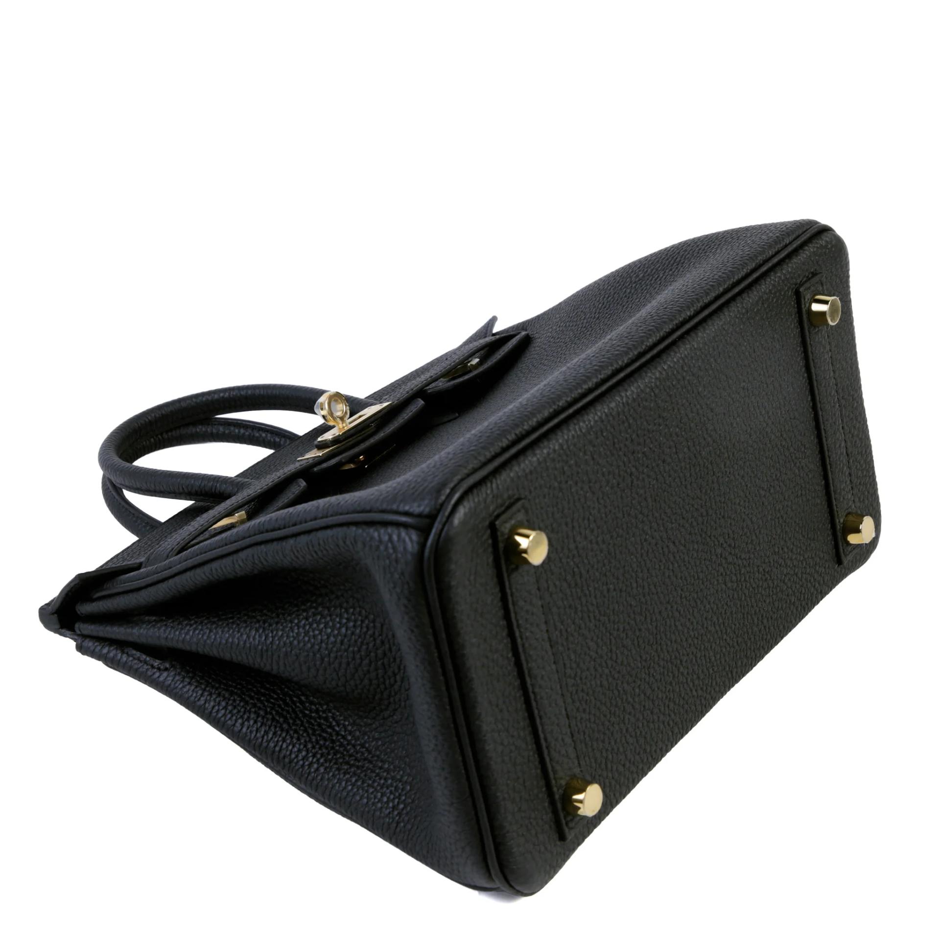 ランク N 新品 HERMÈS エルメス バーキン25 ブラック (89) トゴ シャンパンゴールド金具 G刻印 (2026) - 4