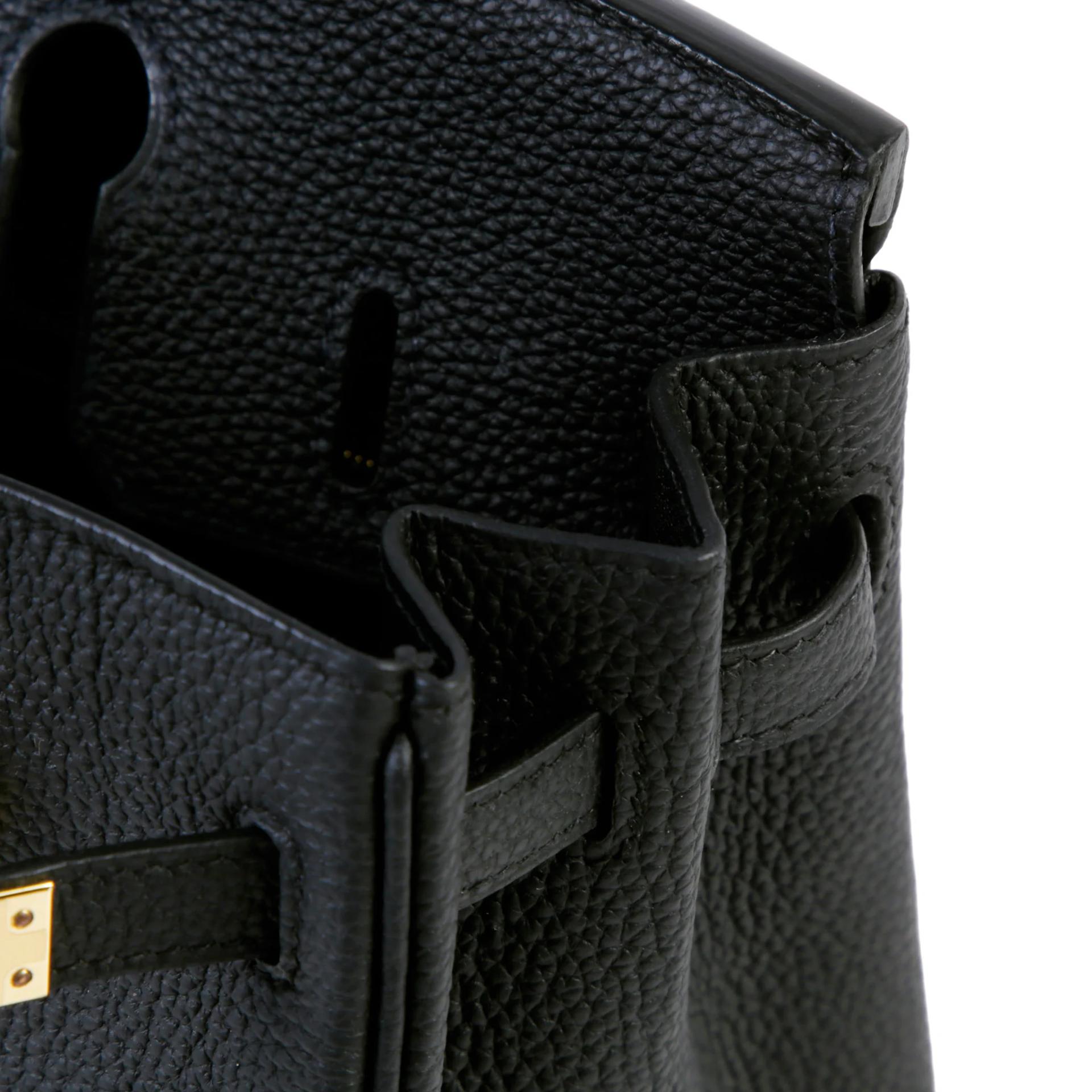 ランク N 新品 HERMÈS エルメス バーキン25 ブラック (89) トゴ シャンパンゴールド金具 G刻印 (2026) - 11