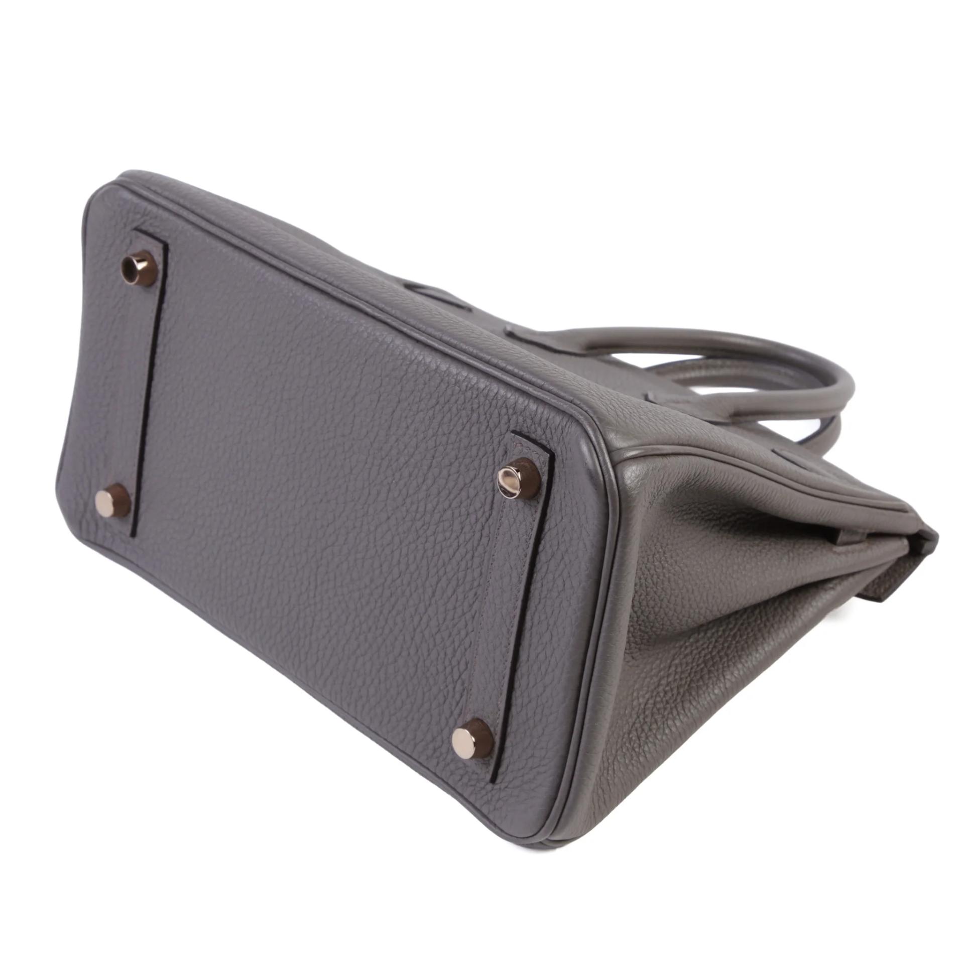 ランク A HERMÈS エルメス バーキン25 エタン (8F) トゴ ピンクゴールド金具 D刻印 (2019) - 7