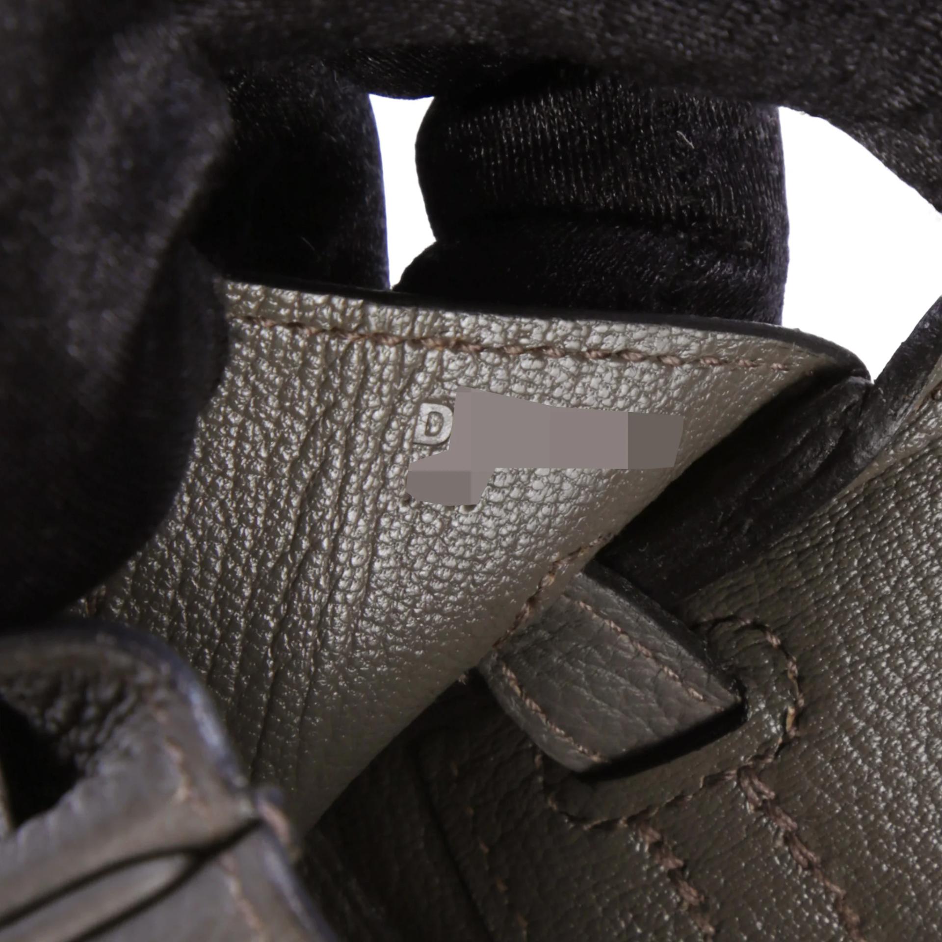 ランク A HERMÈS エルメス バーキン25 エタン (8F) トゴ ピンクゴールド金具 D刻印 (2019) - 13