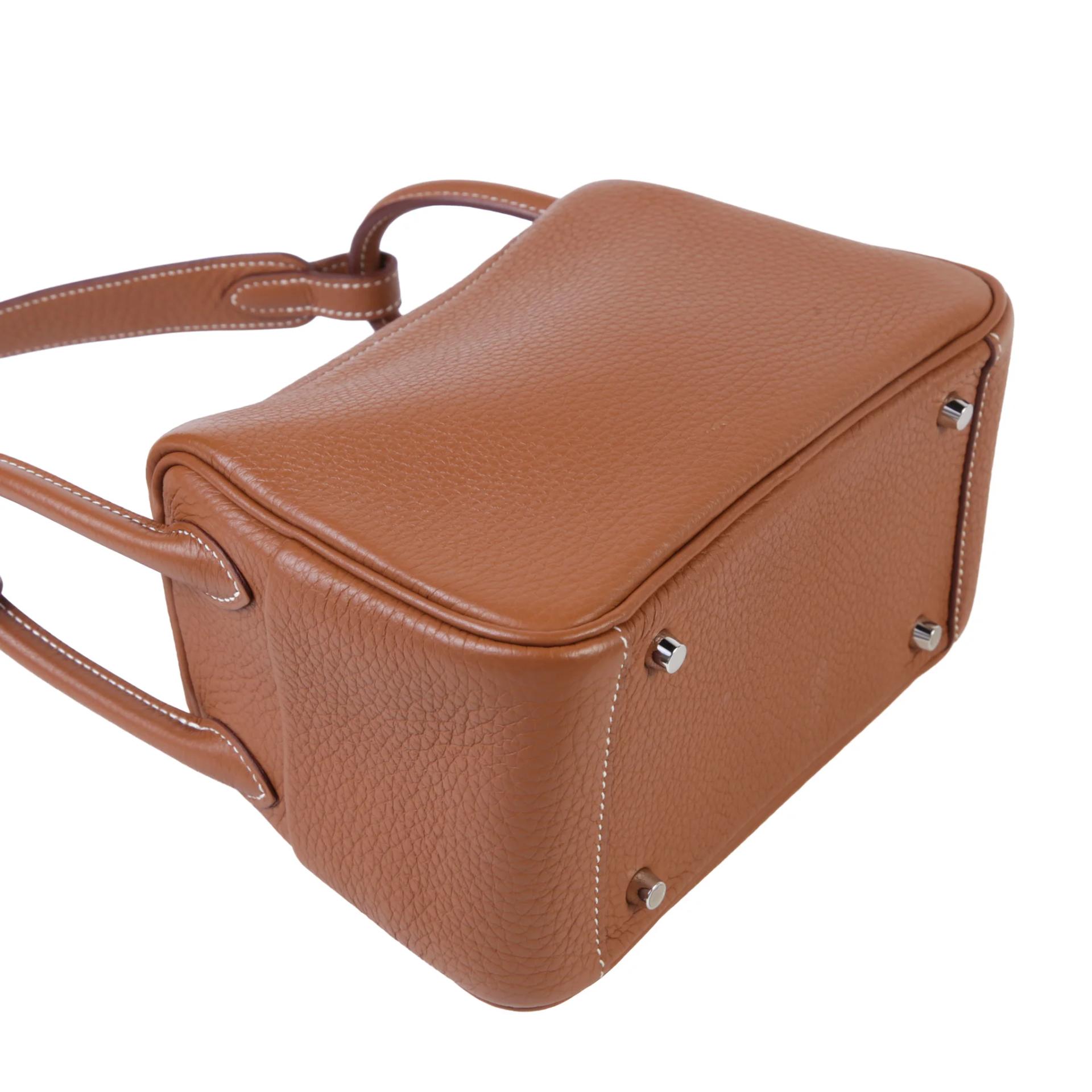 ランク A HERMÈS エルメス ミニリンディ2 ゴールド (37) トリヨン シルバー金具 K刻印 (2025) - 6