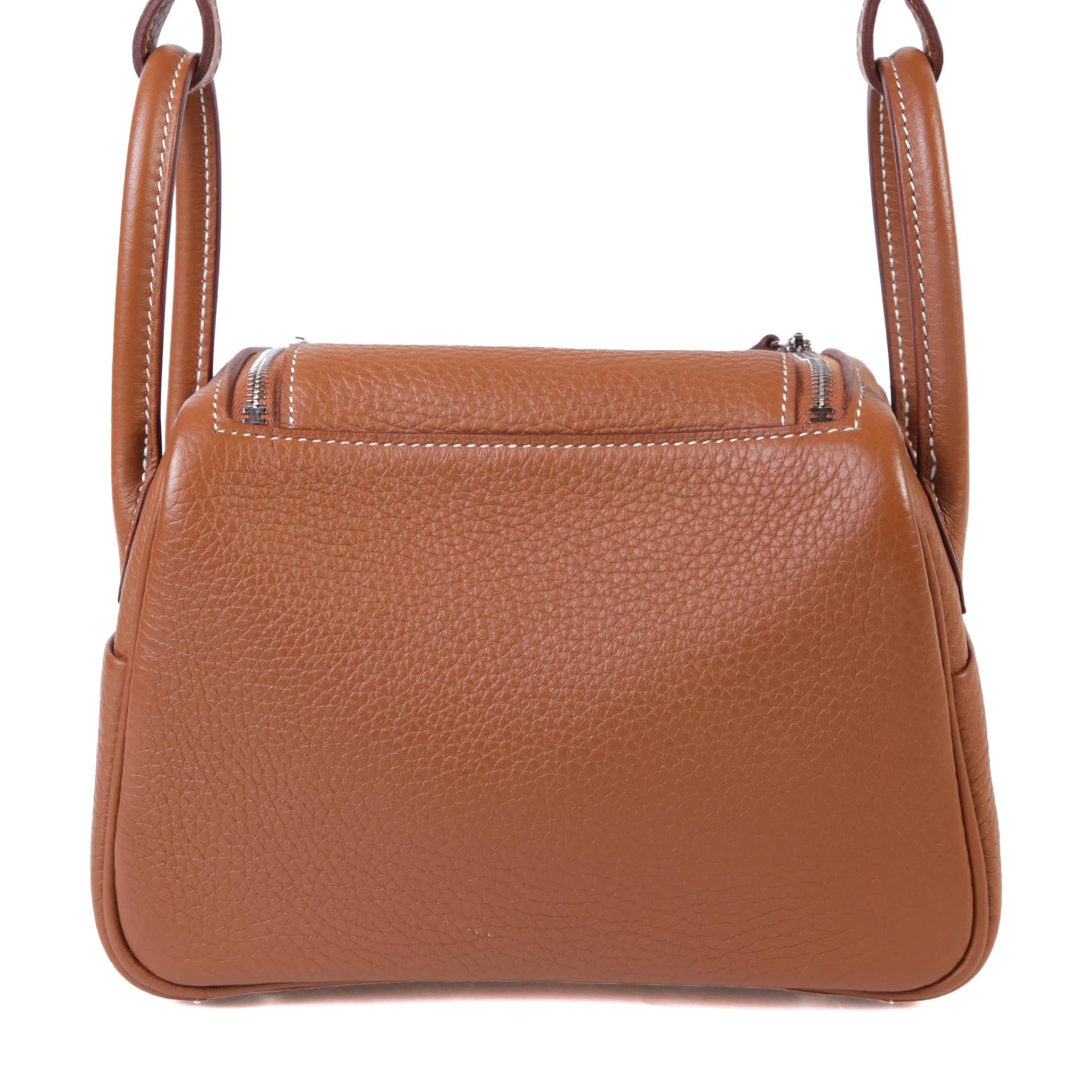 ランク A HERMÈS エルメス ミニリンディ2 ゴールド (37) トリヨン シルバー金具 K刻印 (2025) - 2
