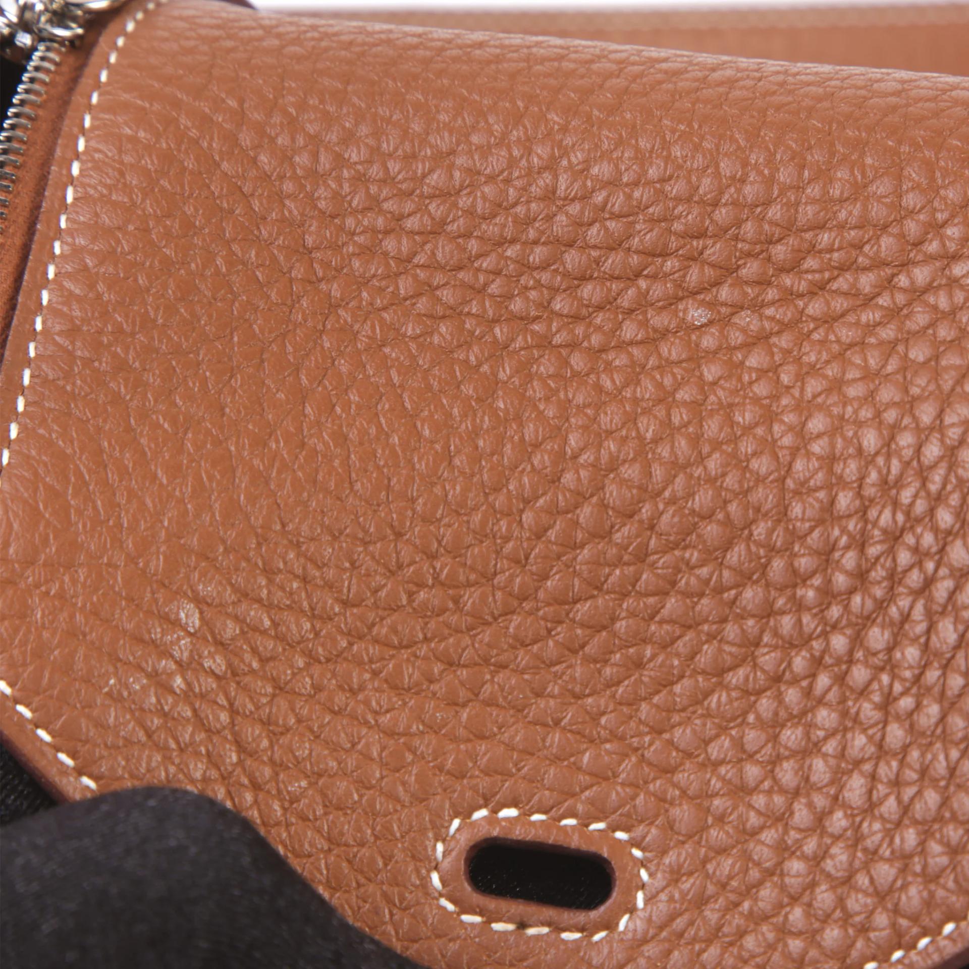 ランク A HERMÈS エルメス ミニリンディ2 ゴールド (37) トリヨン シルバー金具 K刻印 (2025) - 8