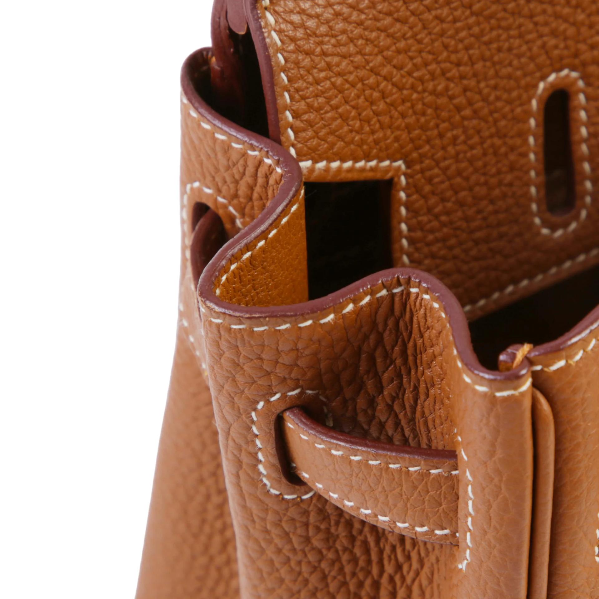 ランク A HERMÈS エルメス バーキン25 ゴールド (37) トゴ ゴールド金具 C刻印 (2018) - 12