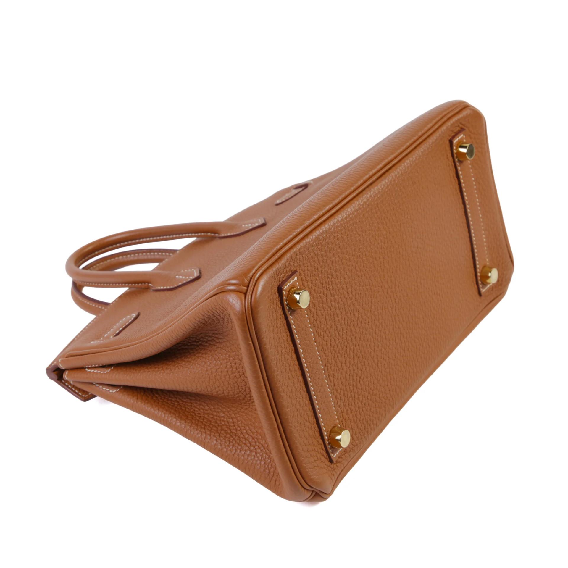 ランク A HERMÈS エルメス バーキン25 ゴールド (37) トゴ ゴールド金具 C刻印 (2018) - 6