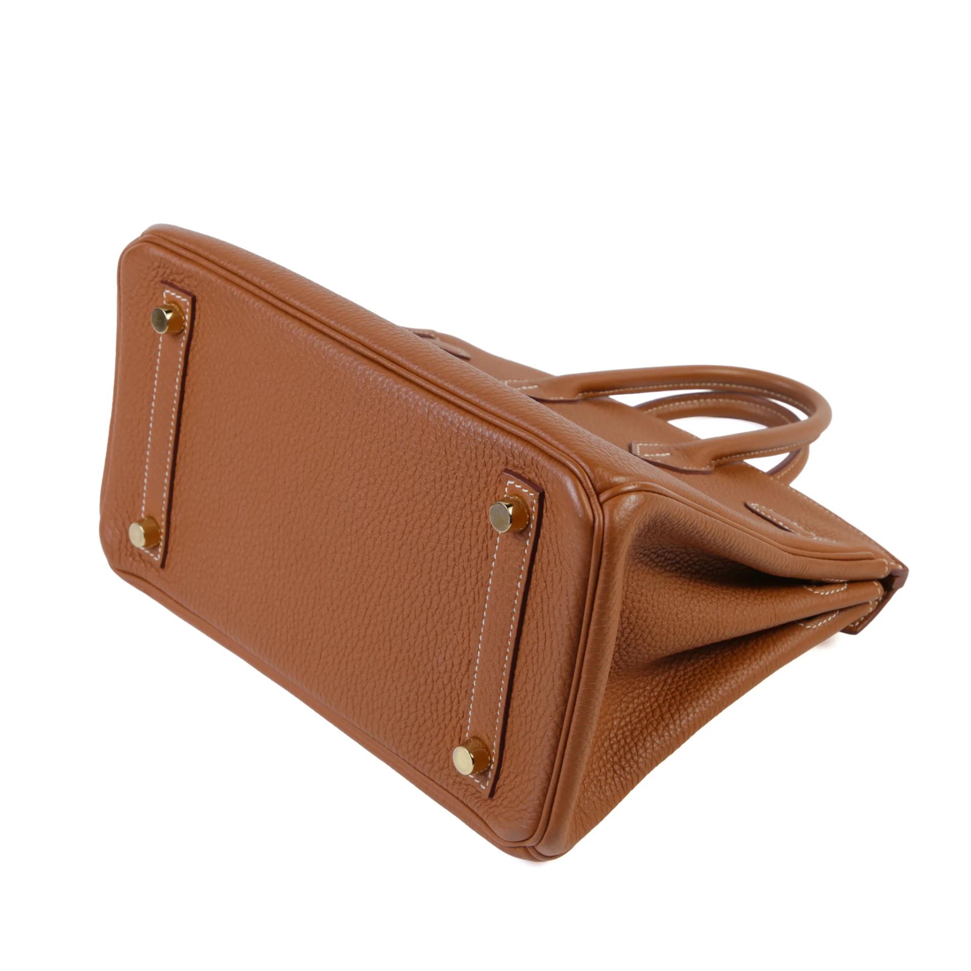 ランク A HERMÈS エルメス バーキン25 ゴールド (37) トゴ ゴールド金具 C刻印 (2018) - 7