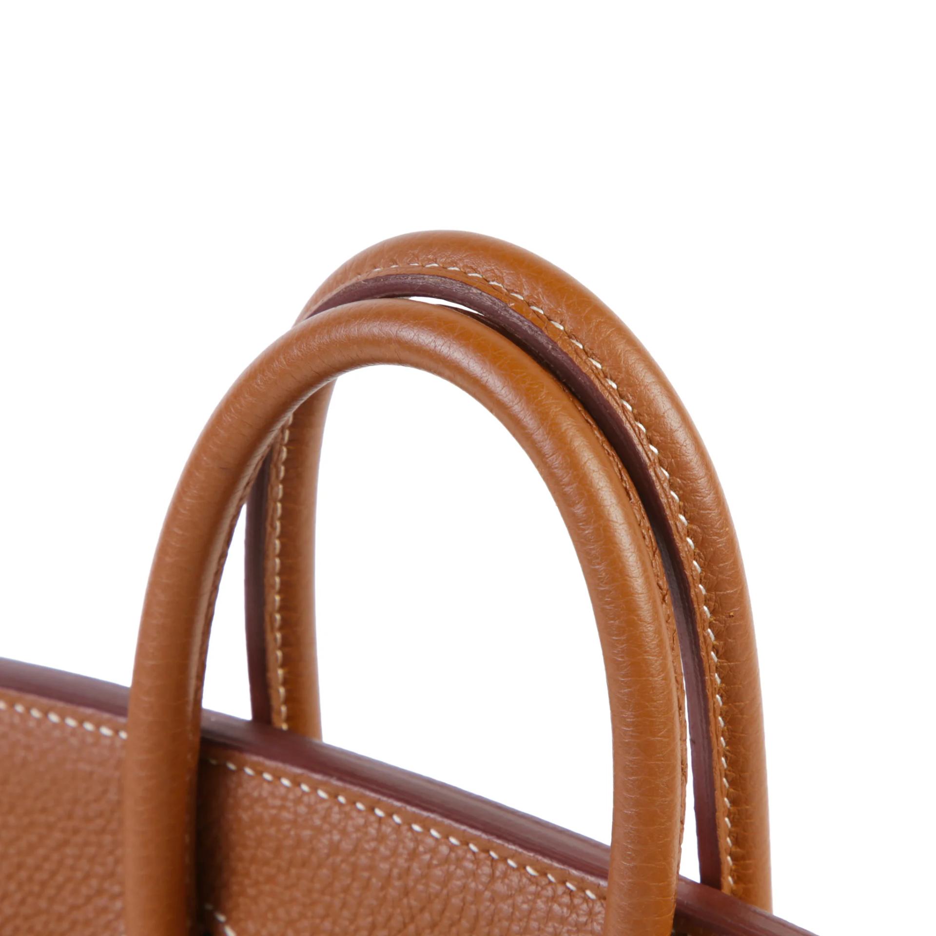 ランク A HERMÈS エルメス バーキン25 ゴールド (37) トゴ ゴールド金具 C刻印 (2018) - 3