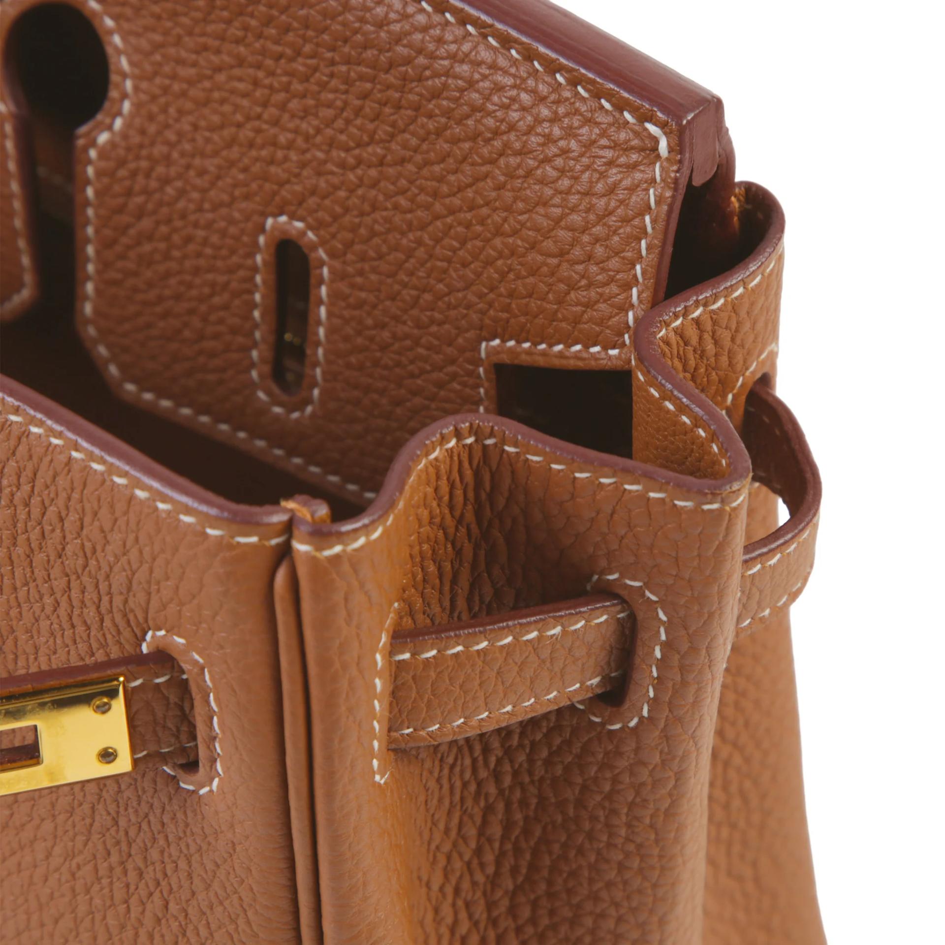 ランク A HERMÈS エルメス バーキン25 ゴールド (37) トゴ ゴールド金具 C刻印 (2018) - 11