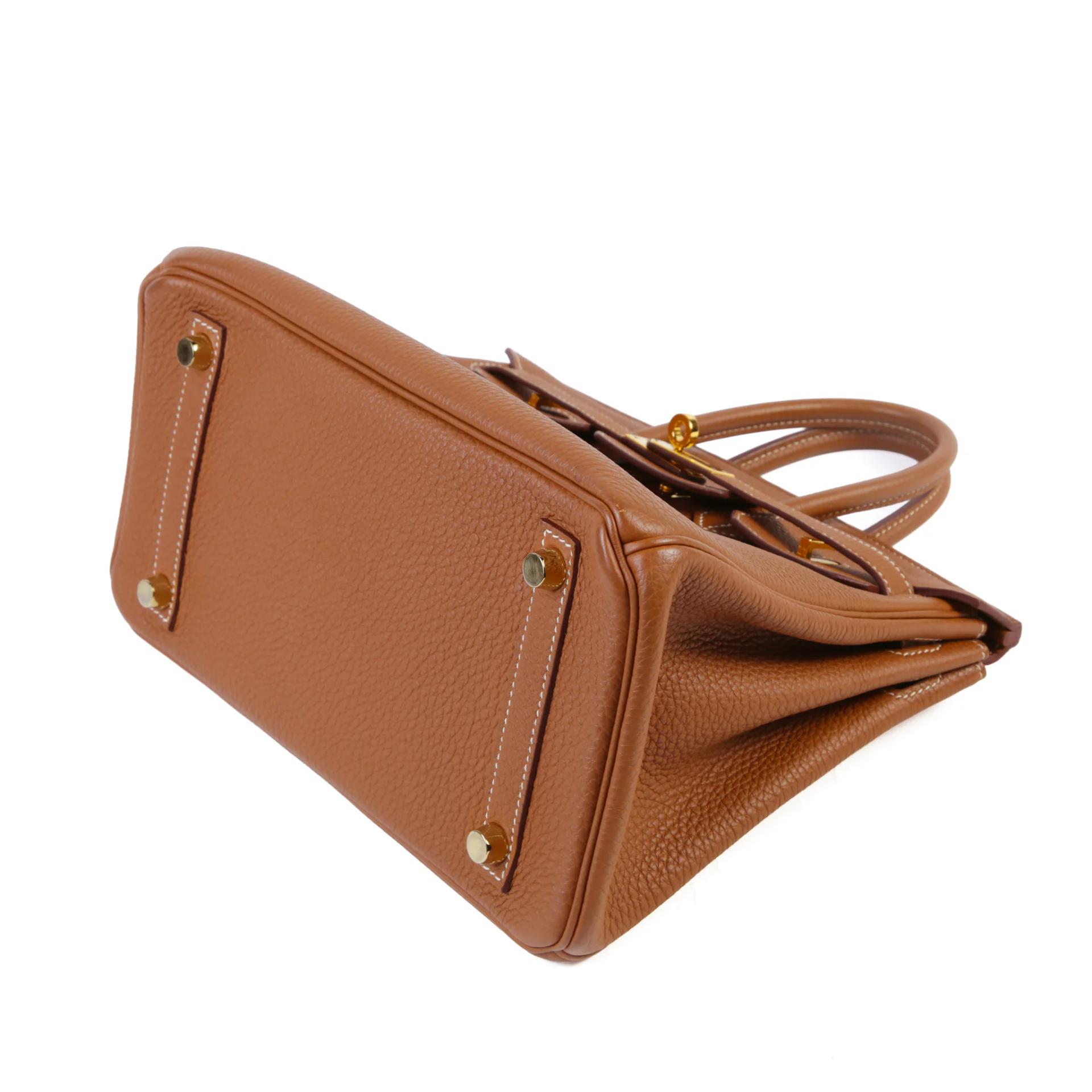 ランク A HERMÈS エルメス バーキン25 ゴールド (37) トゴ ゴールド金具 C刻印 (2018) - 5