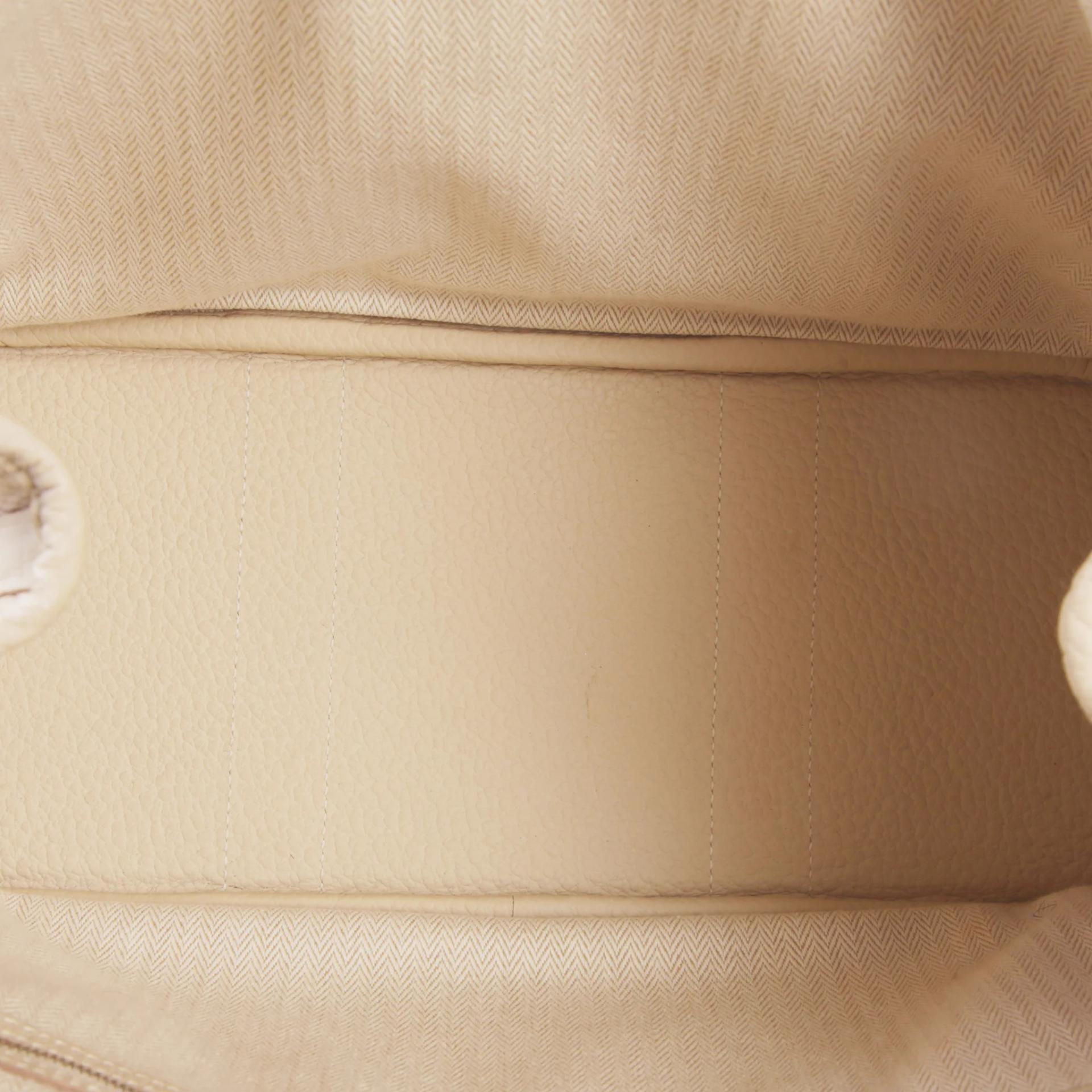 Very Good ( Rank A) HERMÈS Garden Party TPM Craie (10) Negonda Palladium hardware D (2019) - 8