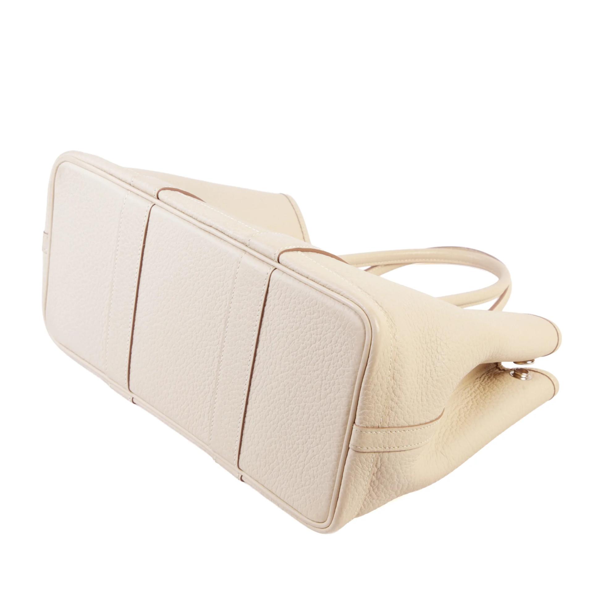 Very Good ( Rank A) HERMÈS Garden Party TPM Craie (10) Negonda Palladium hardware D (2019) - 5