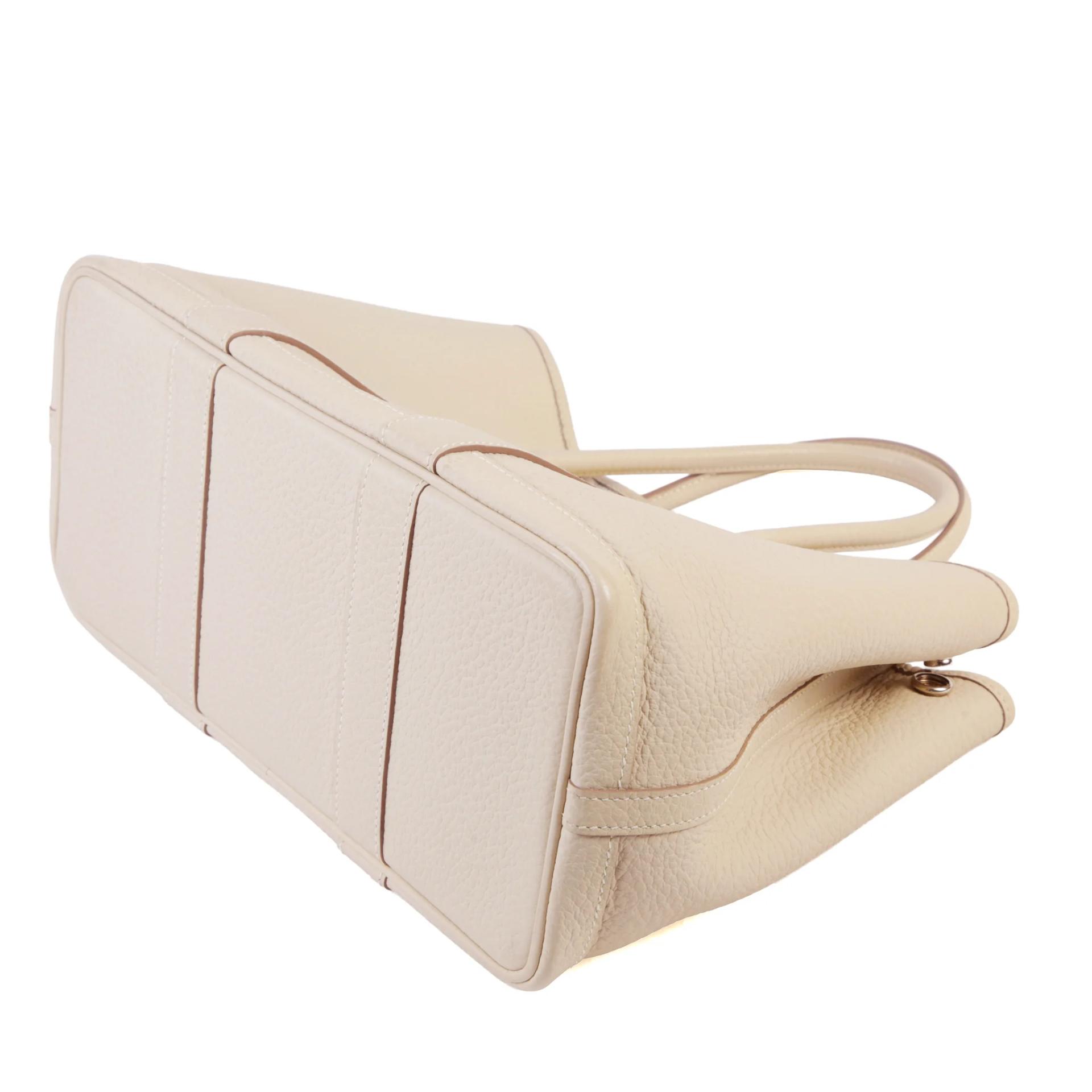 Very Good ( Rank A) HERMÈS Garden Party TPM Craie (10) Negonda Palladium hardware D (2019) - 7