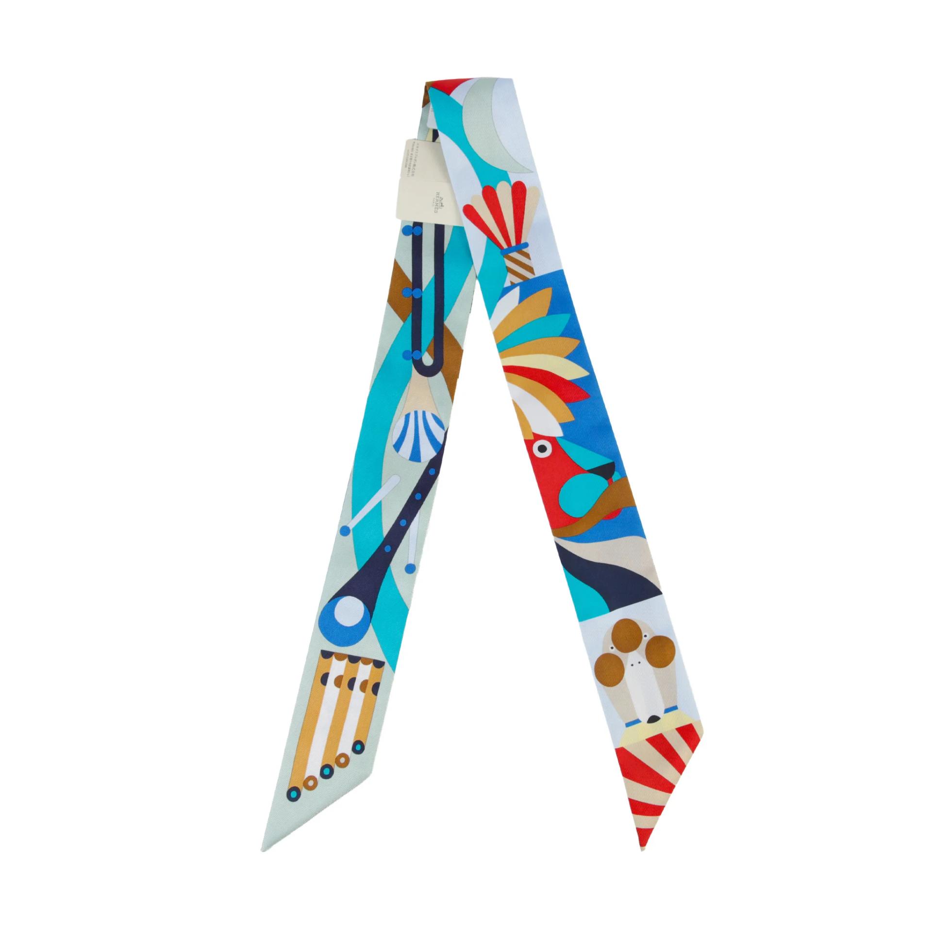 Twilly Parade En Fanfare  Beige Blue Brown