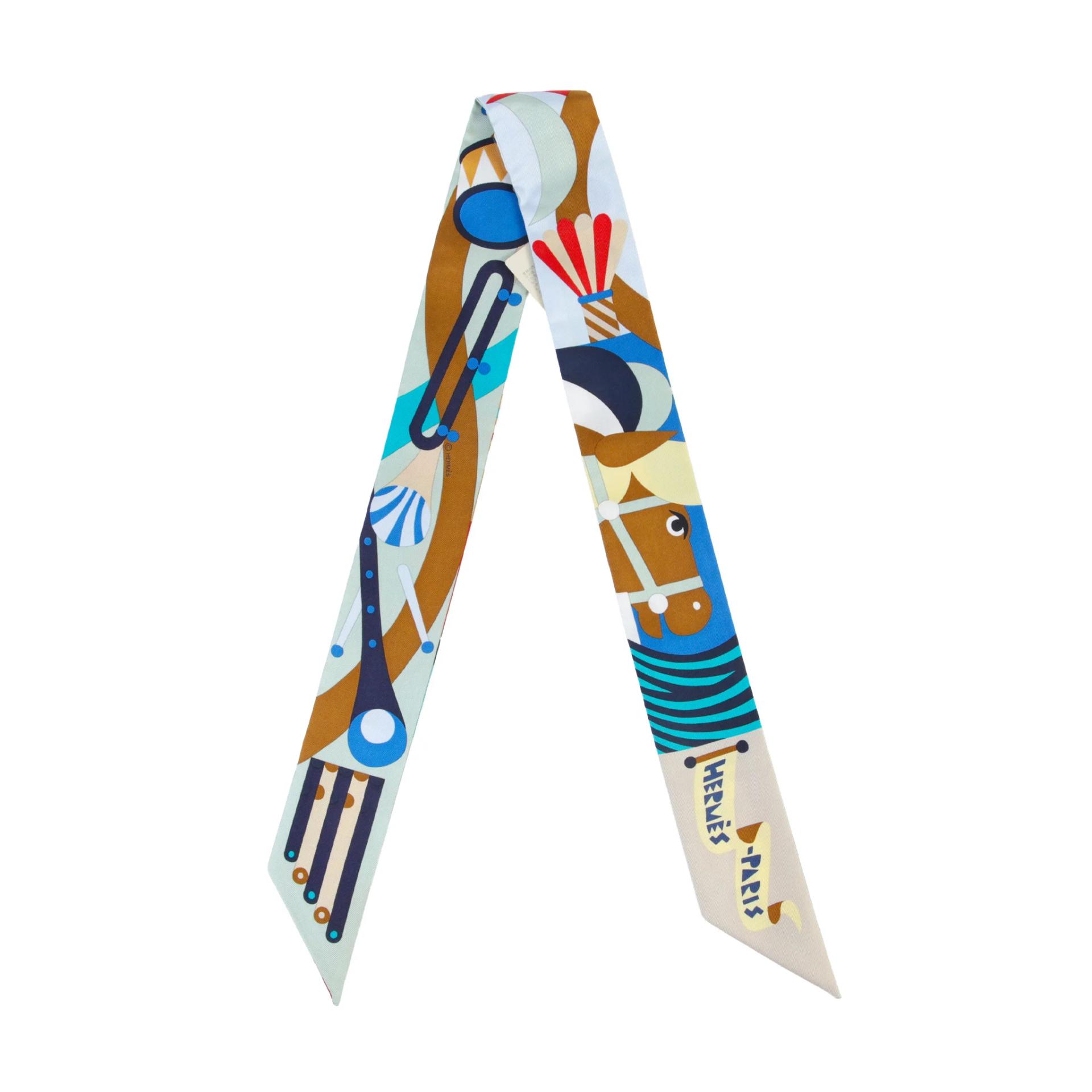 Twilly Parade En Fanfare  Beige Blue Brown