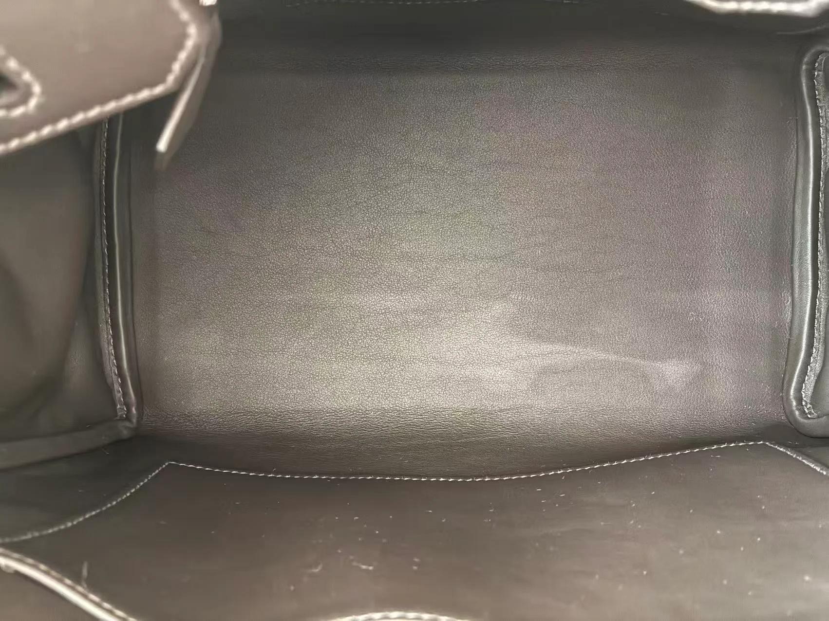Brand New ( Rank N ) HERMÈS Birkin 30 Ecru Bai Brun（T3） Swift Toile H canvas Palladium hardware G (2026) - 25