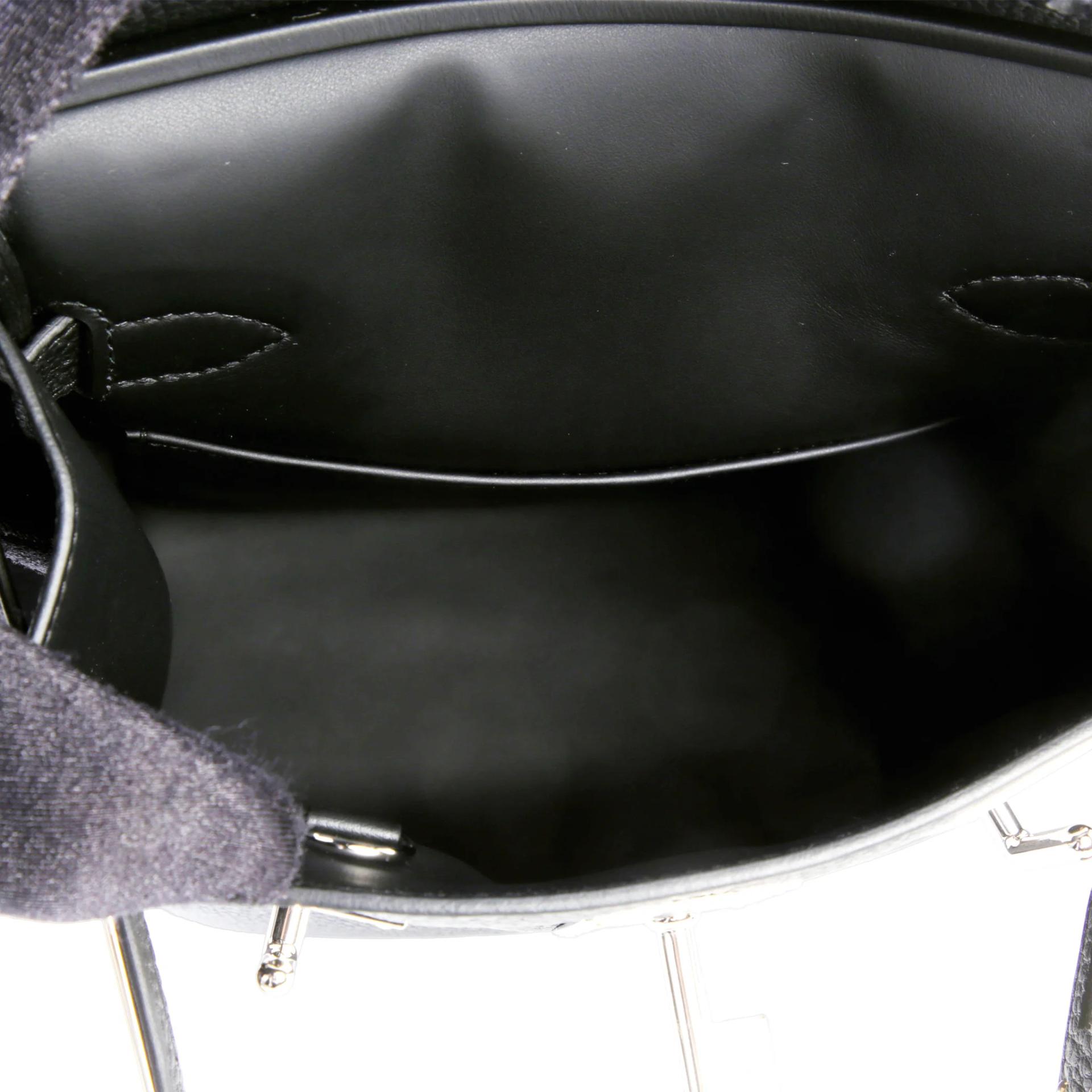 Brand New ( Rank N ) HERMÈS Hac a Dos PM Noir (89) Togo Palladium hardware G (2026) - 10