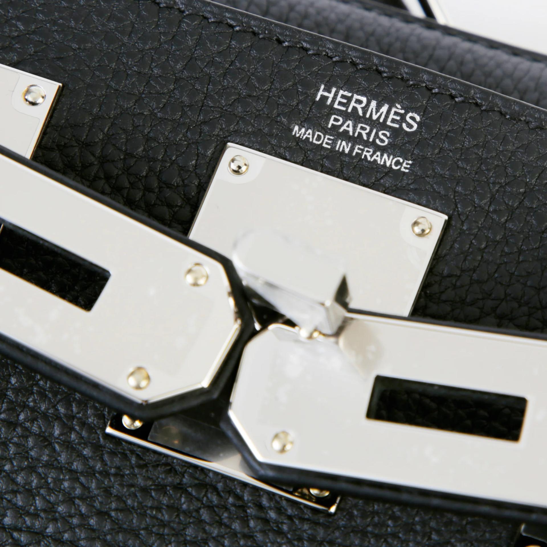 Brand New ( Rank N ) HERMÈS Hac a Dos PM Noir (89) Togo Palladium hardware G (2026) - 9