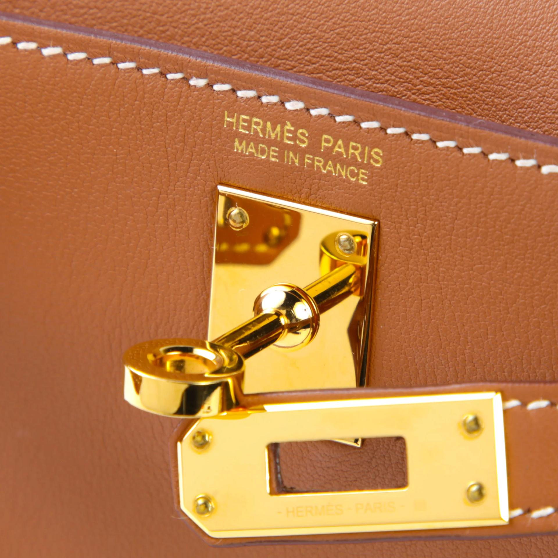 Very Good ( Rank A) HERMÈS Kelly Jump Gold (37) Swift Gold hardware W (2024) - 8