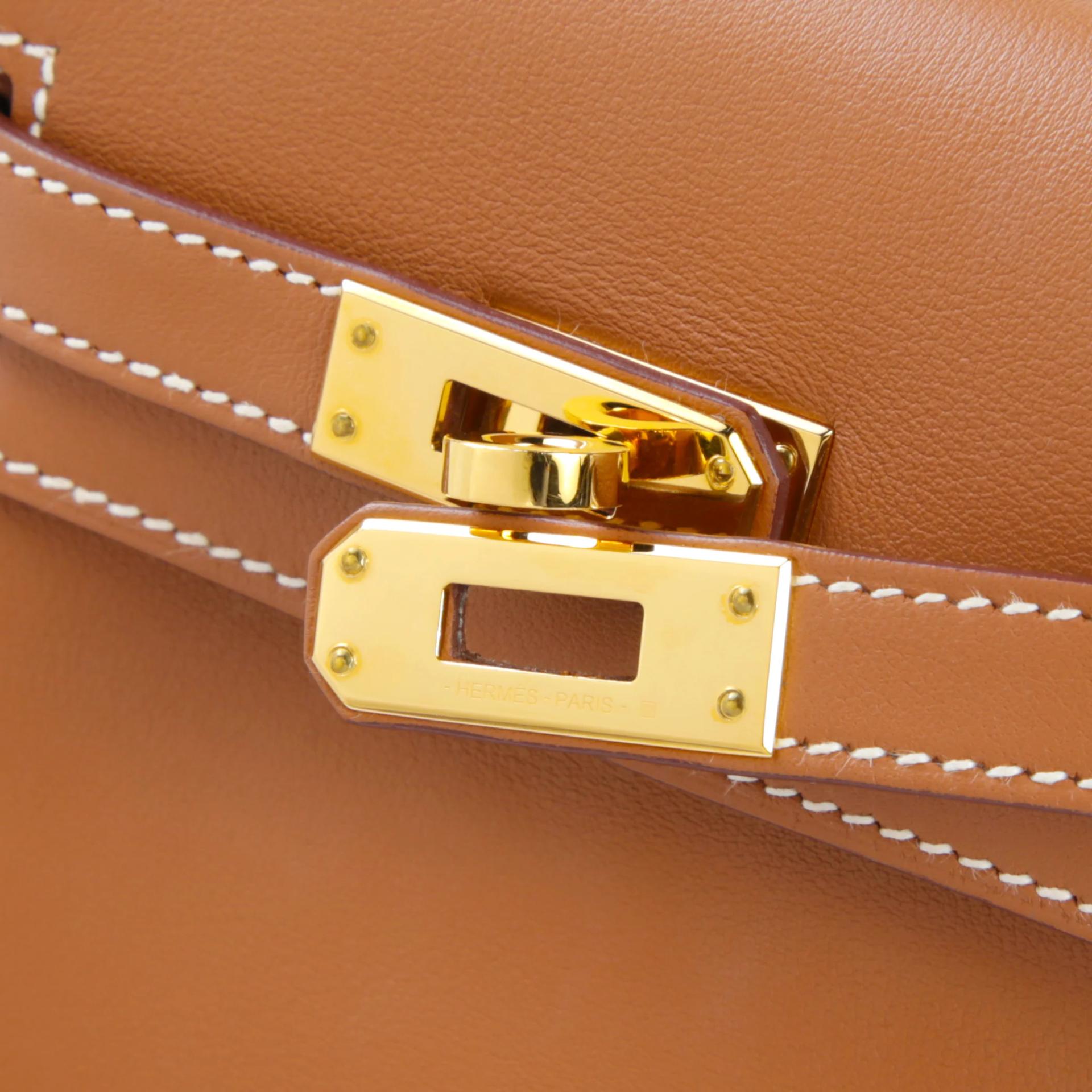Very Good ( Rank A) HERMÈS Kelly Jump Gold (37) Swift Gold hardware W (2024) - 9