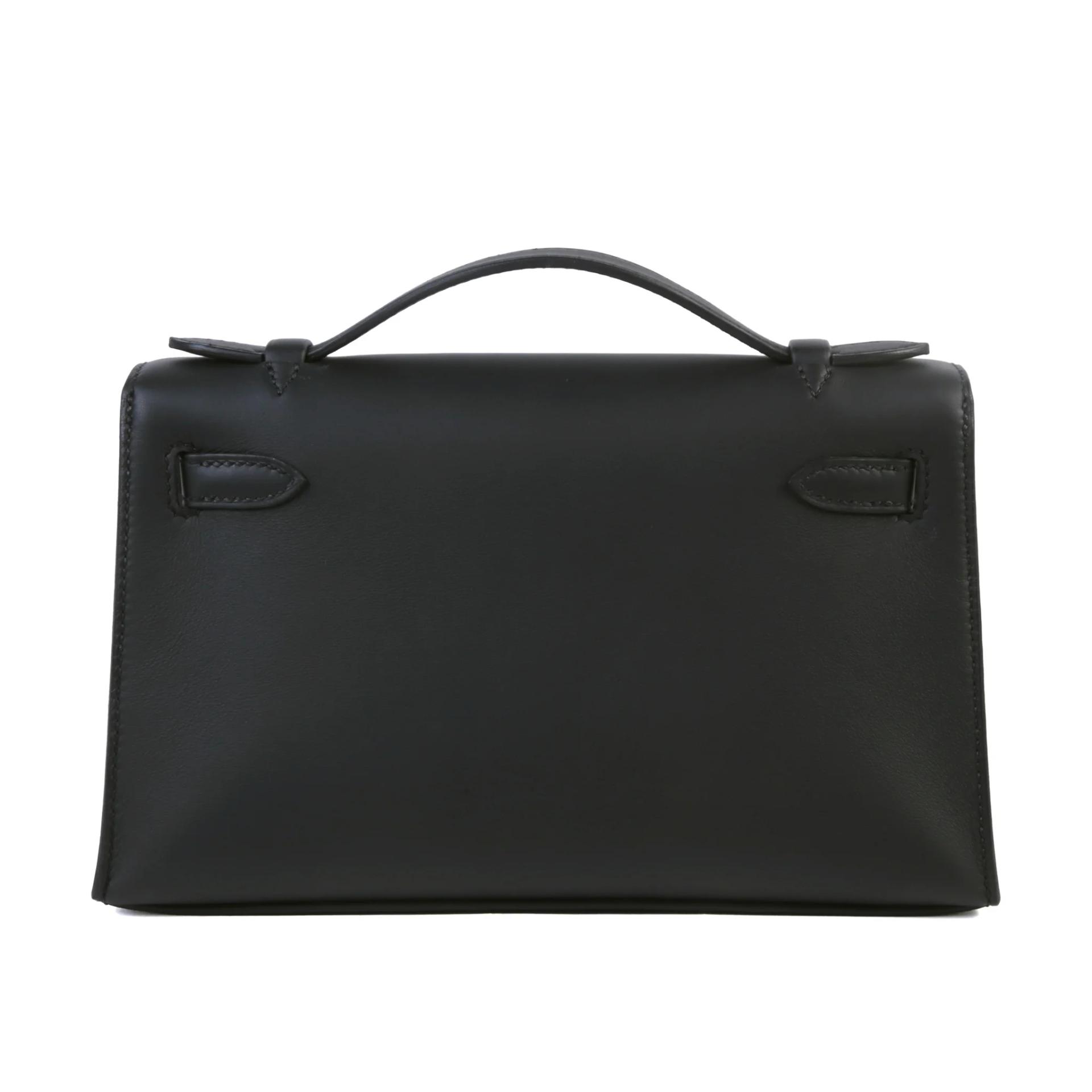 Brand New ( Rank N ) HERMÈS Kelly Pochette Noir (89) Swift Gold hardware G (2026) - 2