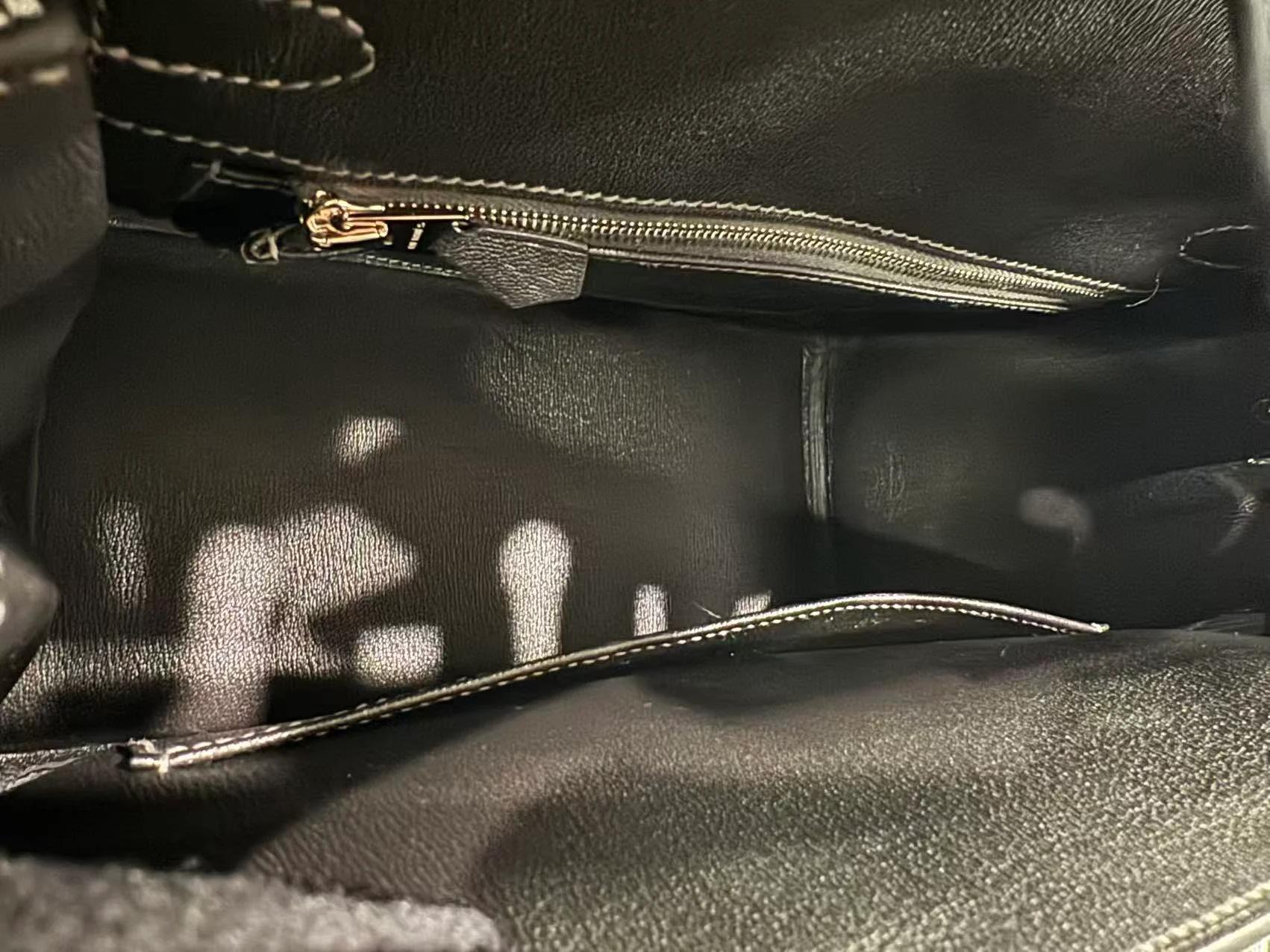 Brand New ( Rank N ) HERMÈS Birkin 25 Graphite (88) Matte Alligator Palladium hardware G (2026) - 17