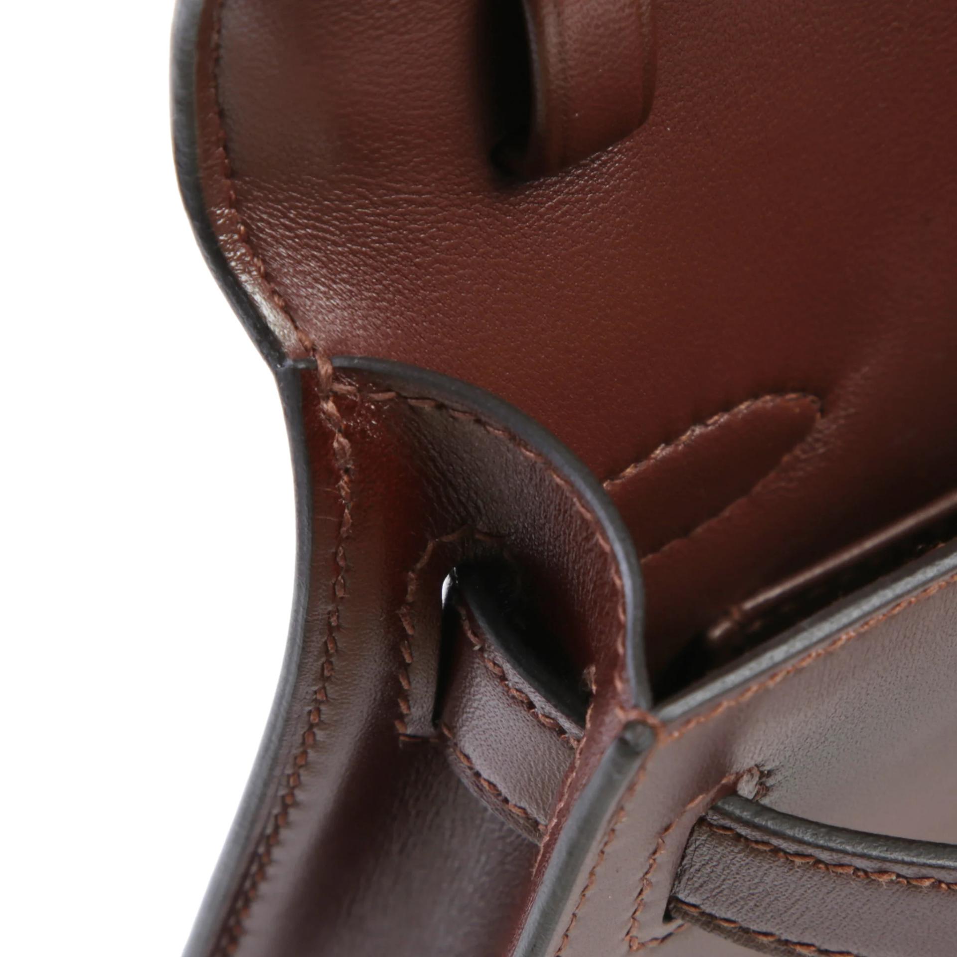 Very Good ( Rank A) HERMÈS Kelly Elan Terre (4D) Box-calf Permabrass hardware G (2026) - 11