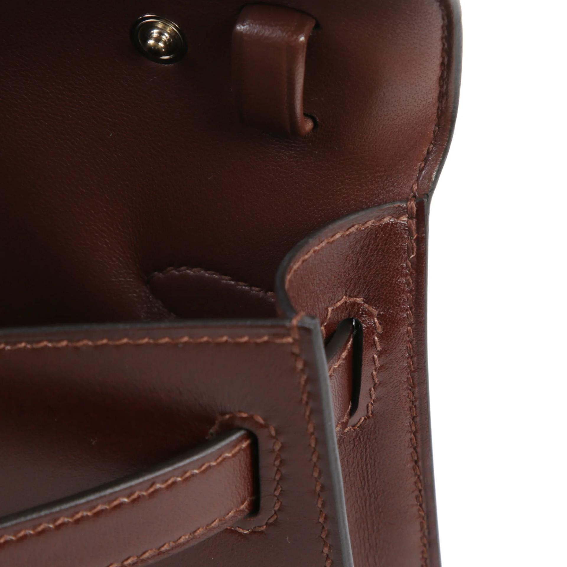Very Good ( Rank A) HERMÈS Kelly Elan Terre (4D) Box-calf Permabrass hardware G (2026) - 9